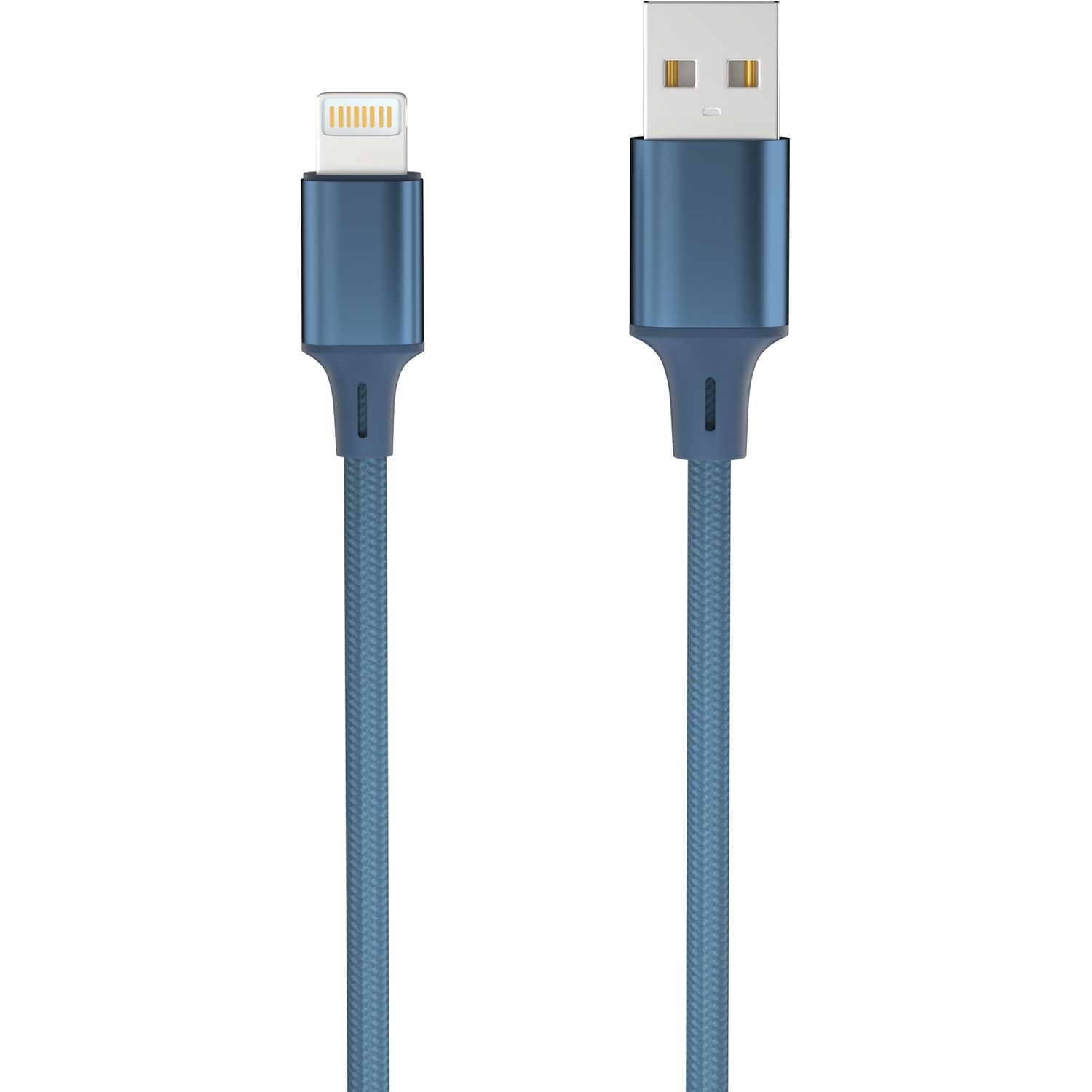 Voir la diapositive 2 : QILIVE Câble de charge USB/Lightning NMFI - Bleu