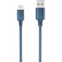 Voir la diapositive 2 : QILIVE Câble de charge USB/Lightning NMFI - Bleu