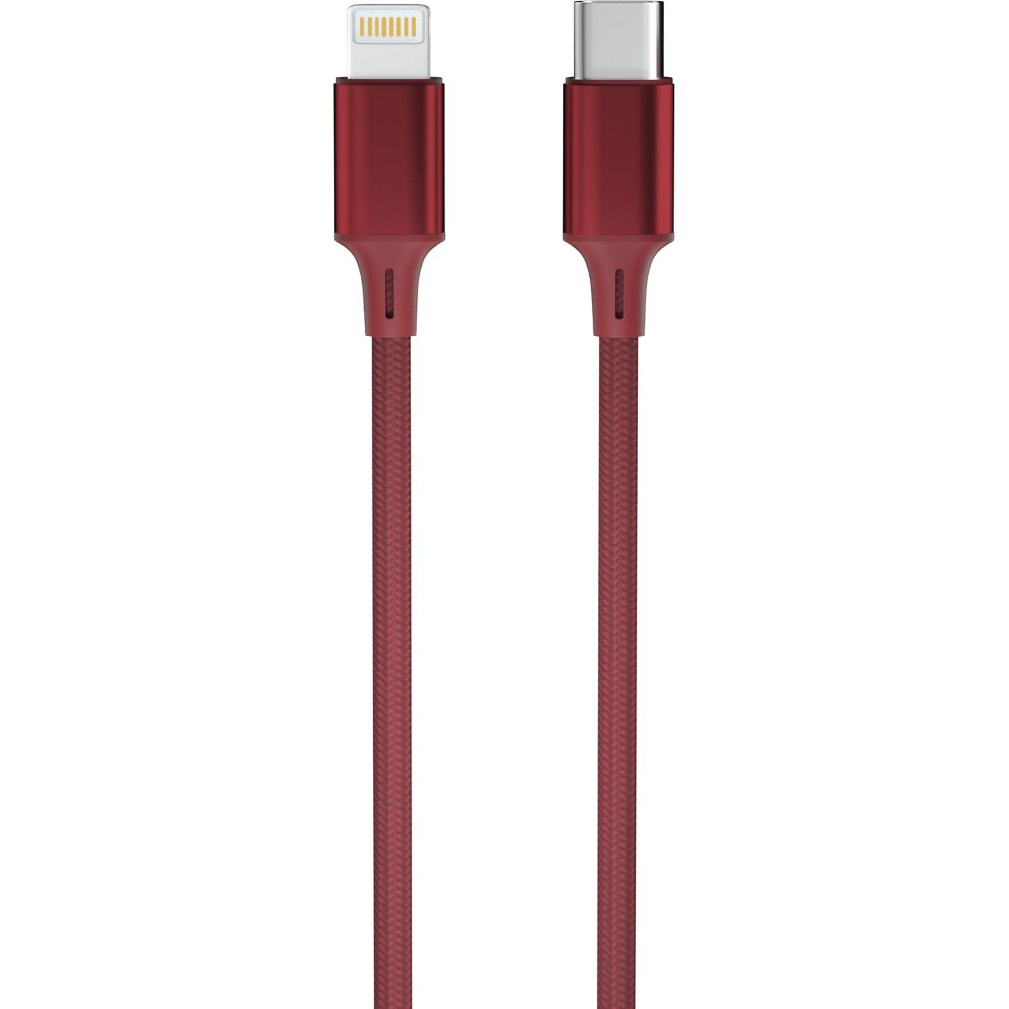 Voir la diapositive 2 : QILIVE Câble de charge USB C/Lightning NMFI - Rouge