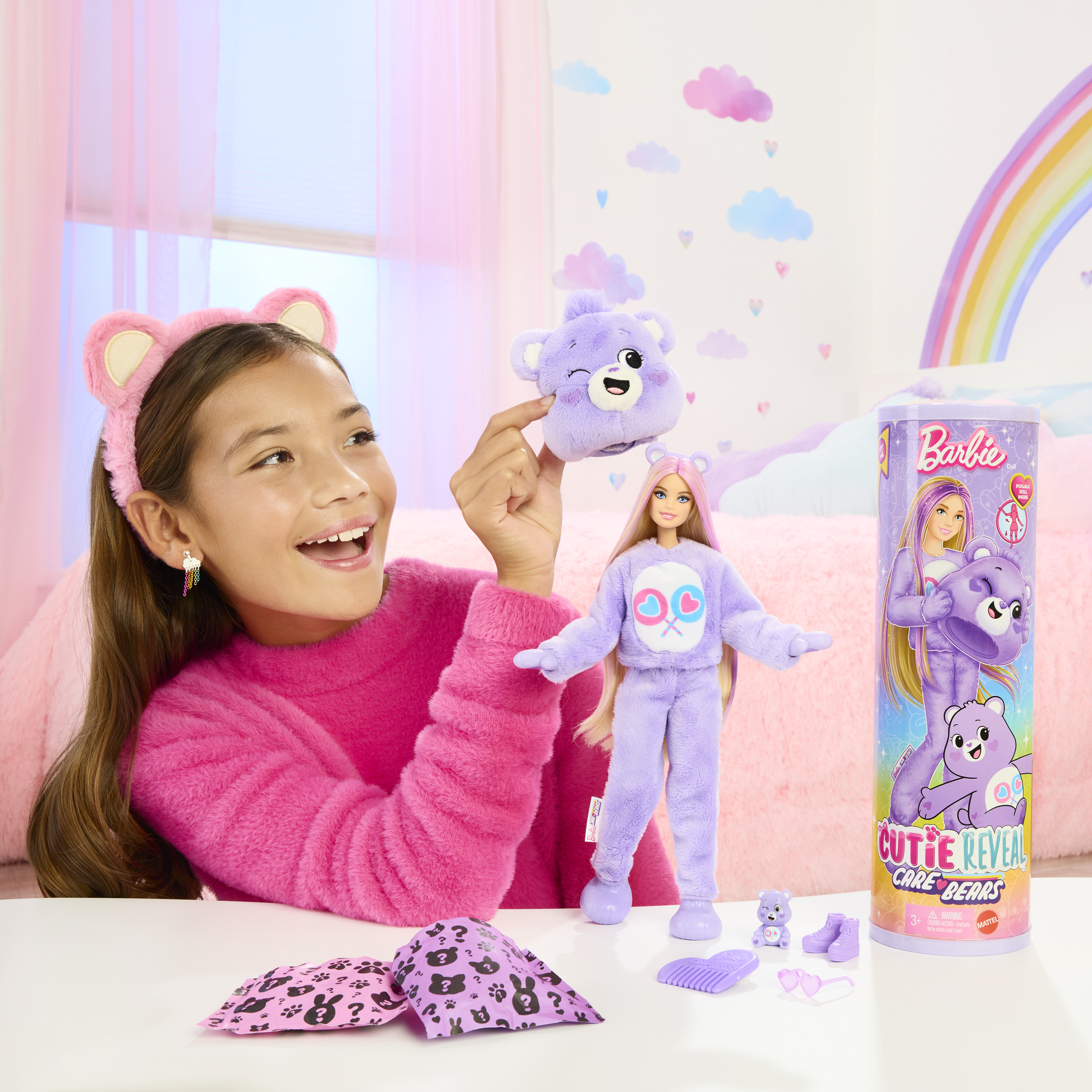 Voir la diapositive 5 : MATTEL Poupée Barbie Cutie Reveal Bisounours - Tougentille