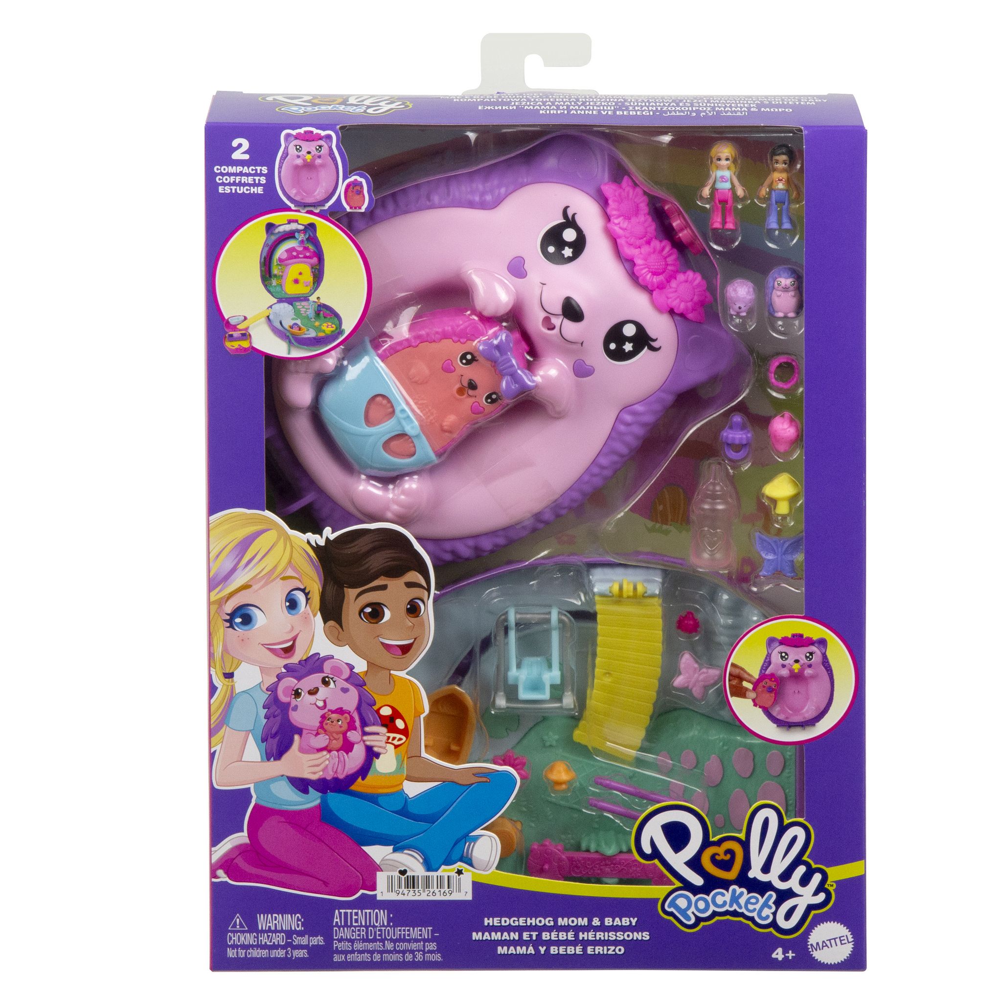 Voir la diapositive 1 : MATTEL Le Sac Surprise Hérisson Polly Pocket