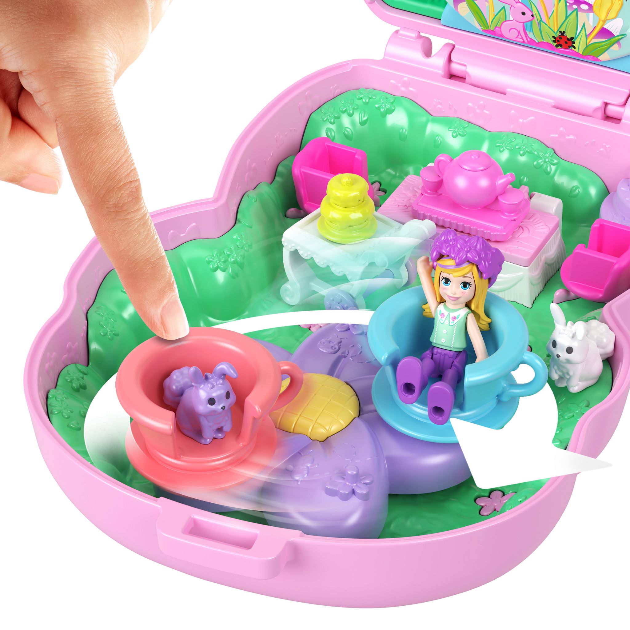 Voir la diapositive 14 : MATTEL Coffret Lapin L'Heure du Thé Polly Pocket