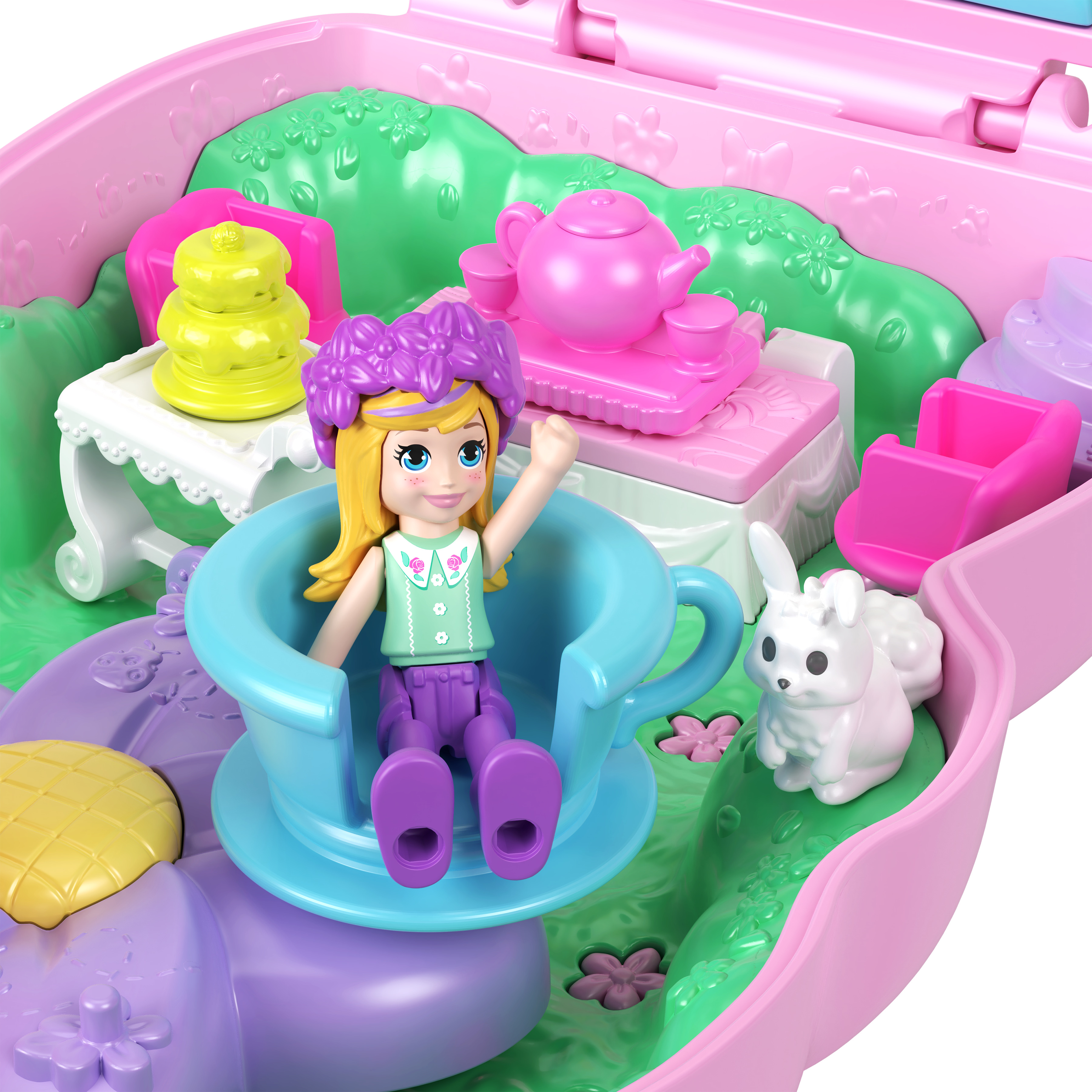 Voir la diapositive 15 : MATTEL Coffret Lapin L'Heure du Thé Polly Pocket
