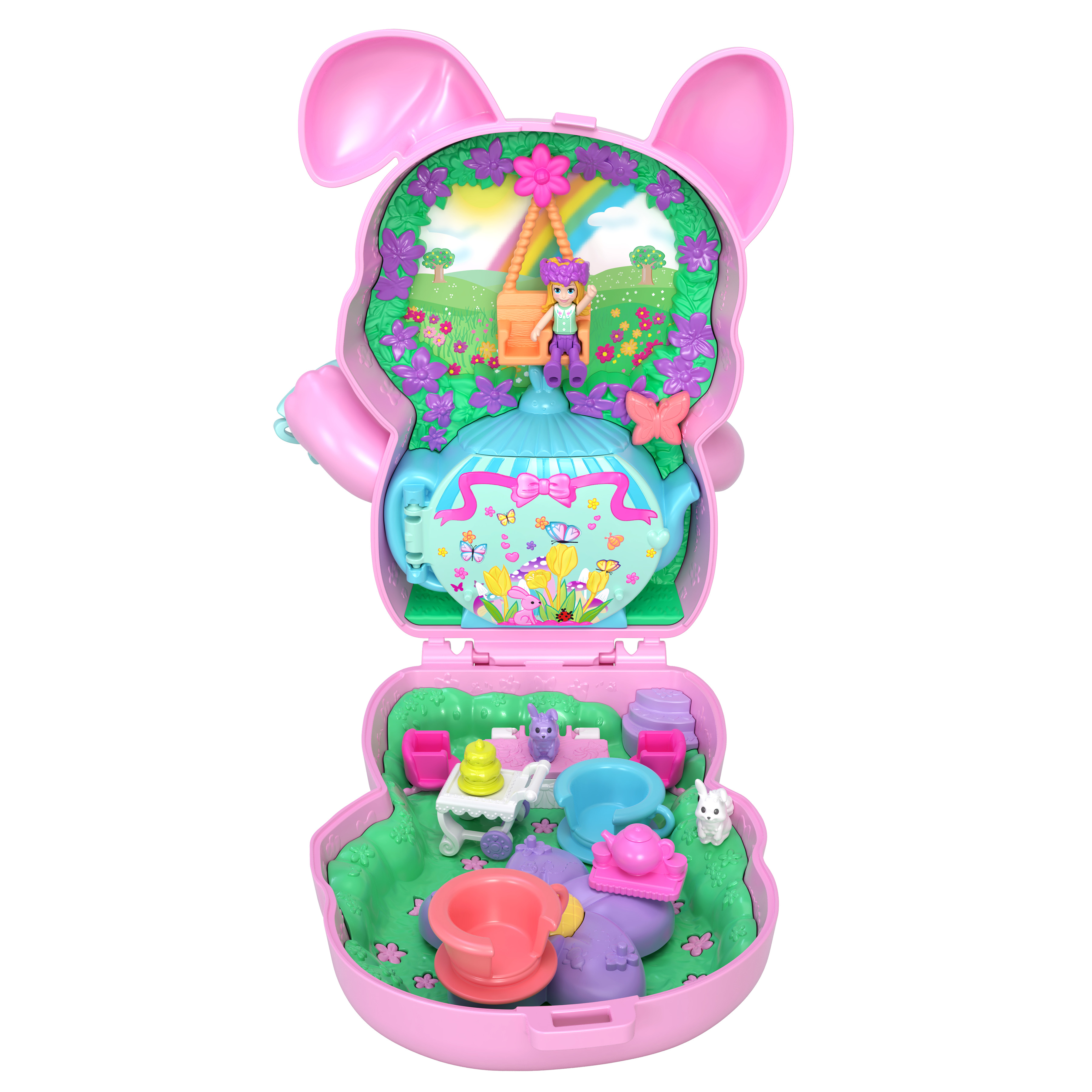 Voir la diapositive 6 : MATTEL Coffret Lapin L'Heure du Thé Polly Pocket