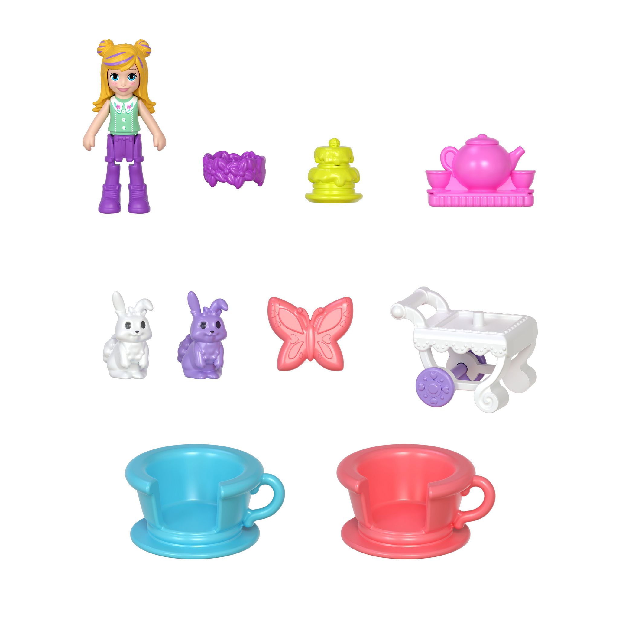 Voir la diapositive 8 : MATTEL Coffret Lapin L'Heure du Thé Polly Pocket