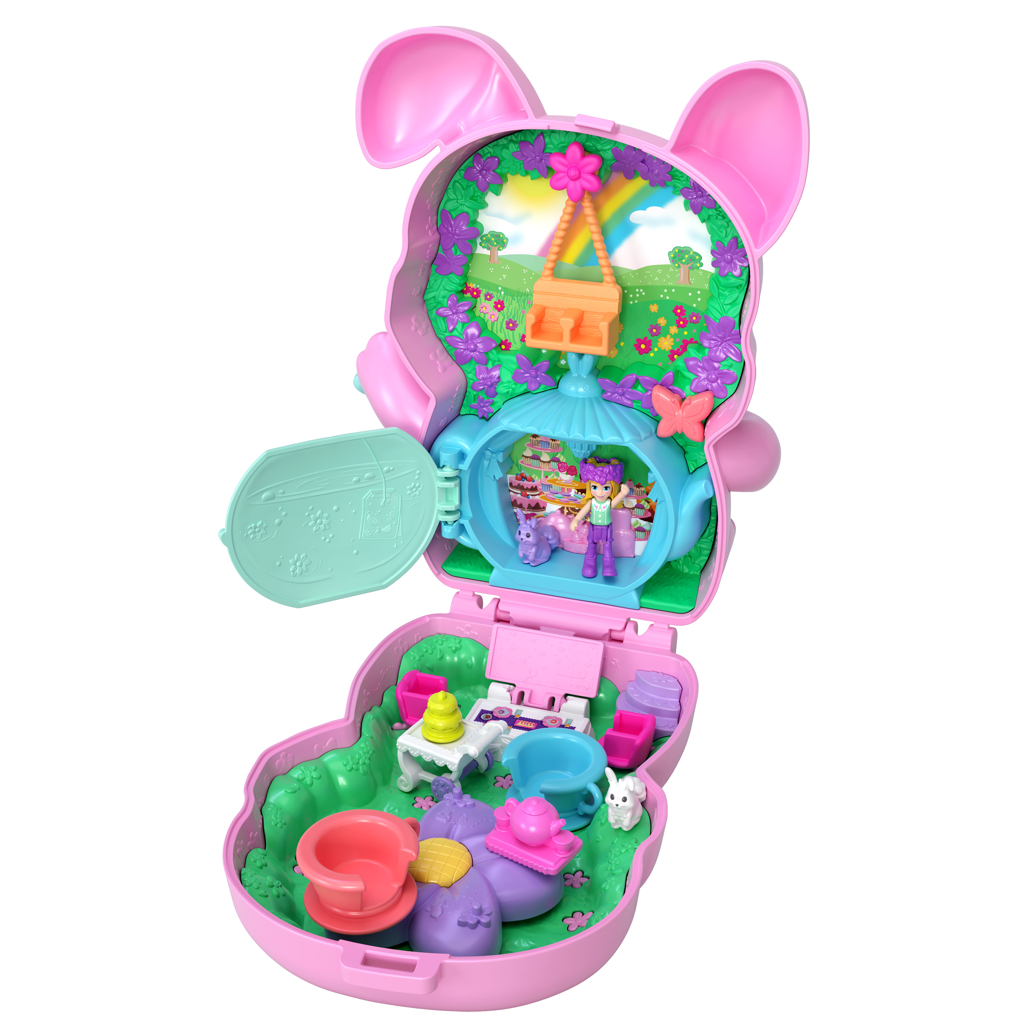Voir la diapositive 9 : MATTEL Coffret Lapin L'Heure du Thé Polly Pocket