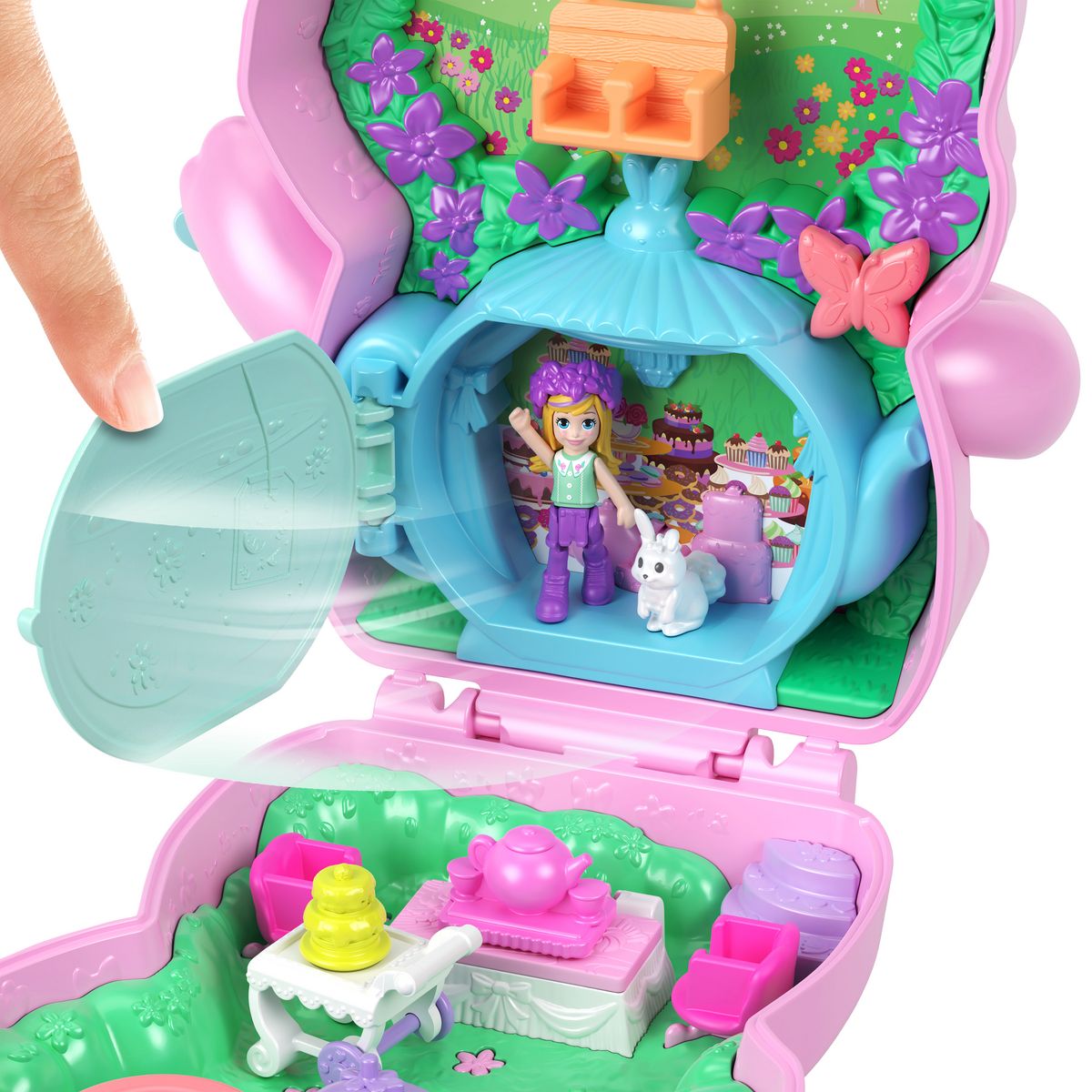 MATTEL Coffret Lapin L'Heure du Thé Polly Pocket