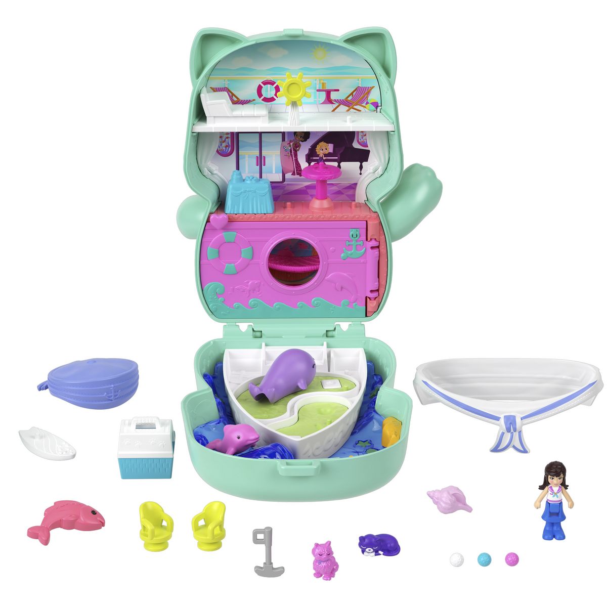 MATTEL Coffret La Croisière du Chat Polly Pocket