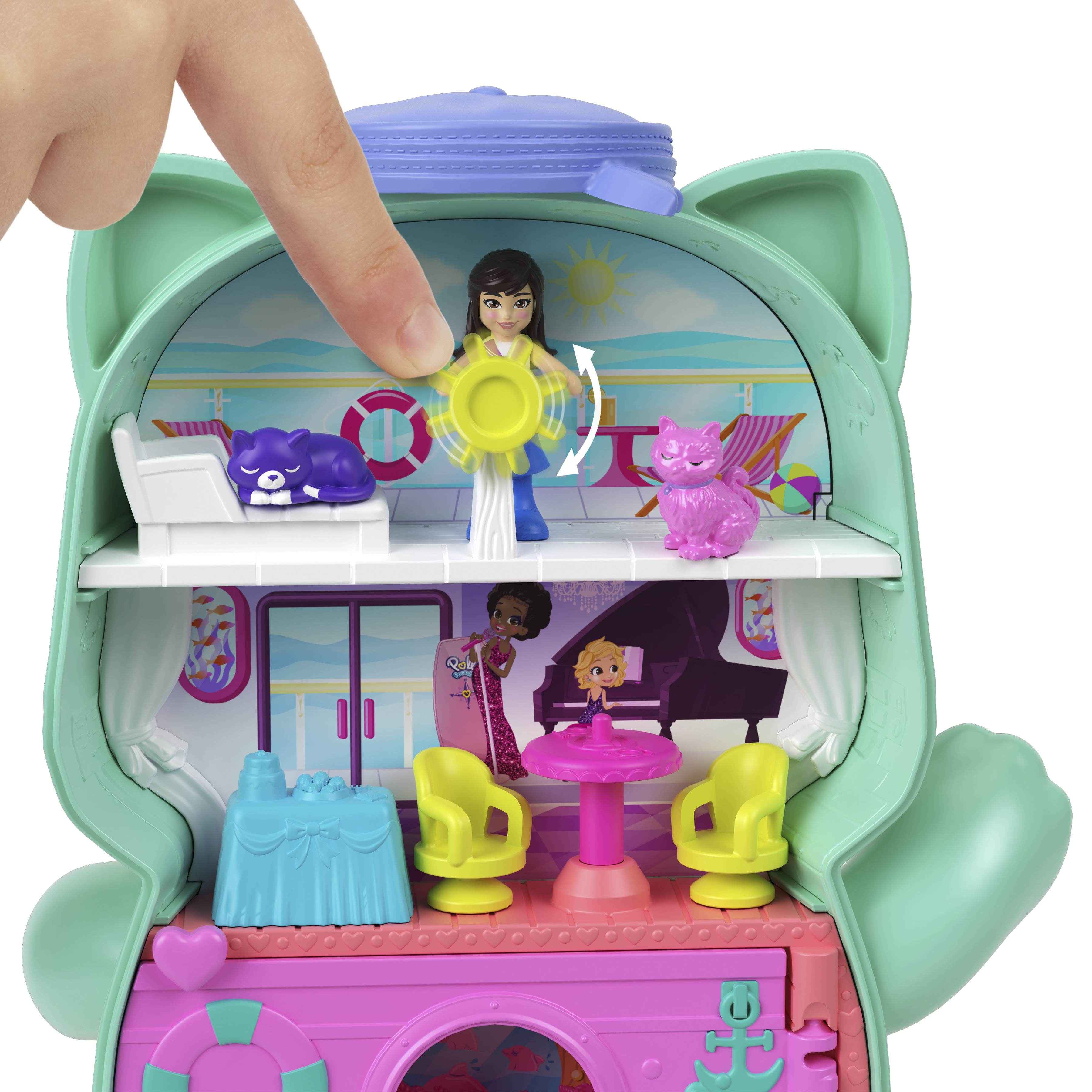 Voir la diapositive 9 : MATTEL Coffret La Croisière du Chat Polly Pocket