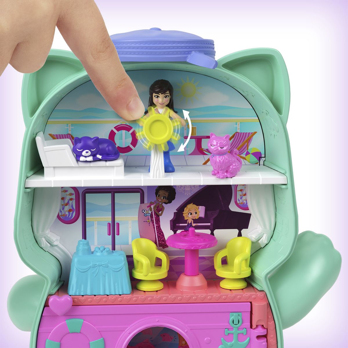 MATTEL Coffret La Croisière du Chat Polly Pocket