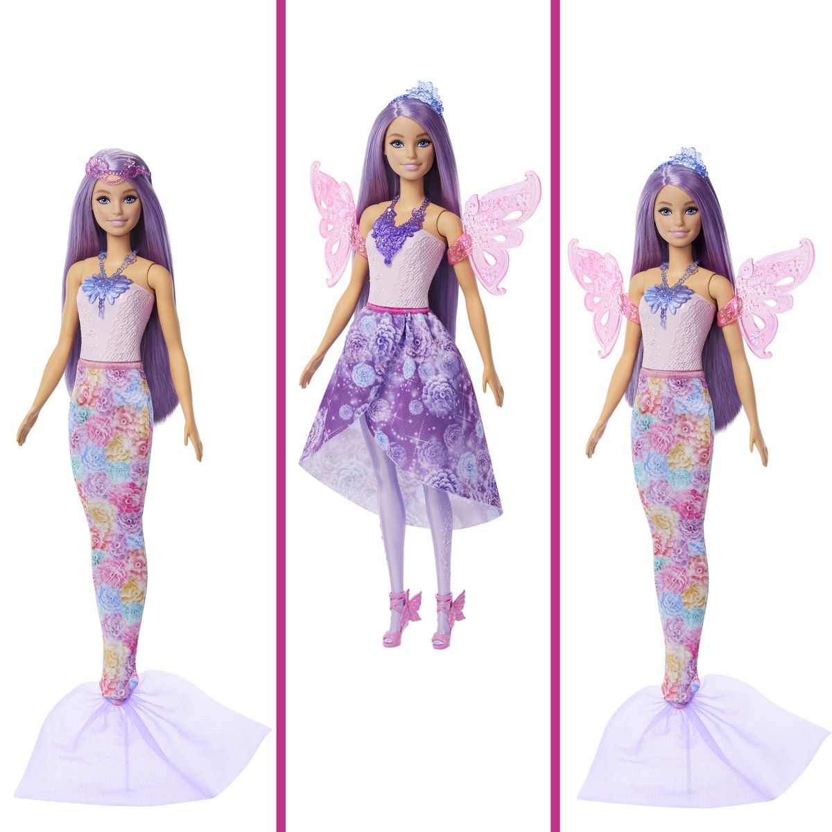 MATTEL Poupée Barbie Fantaisie 3 en 1