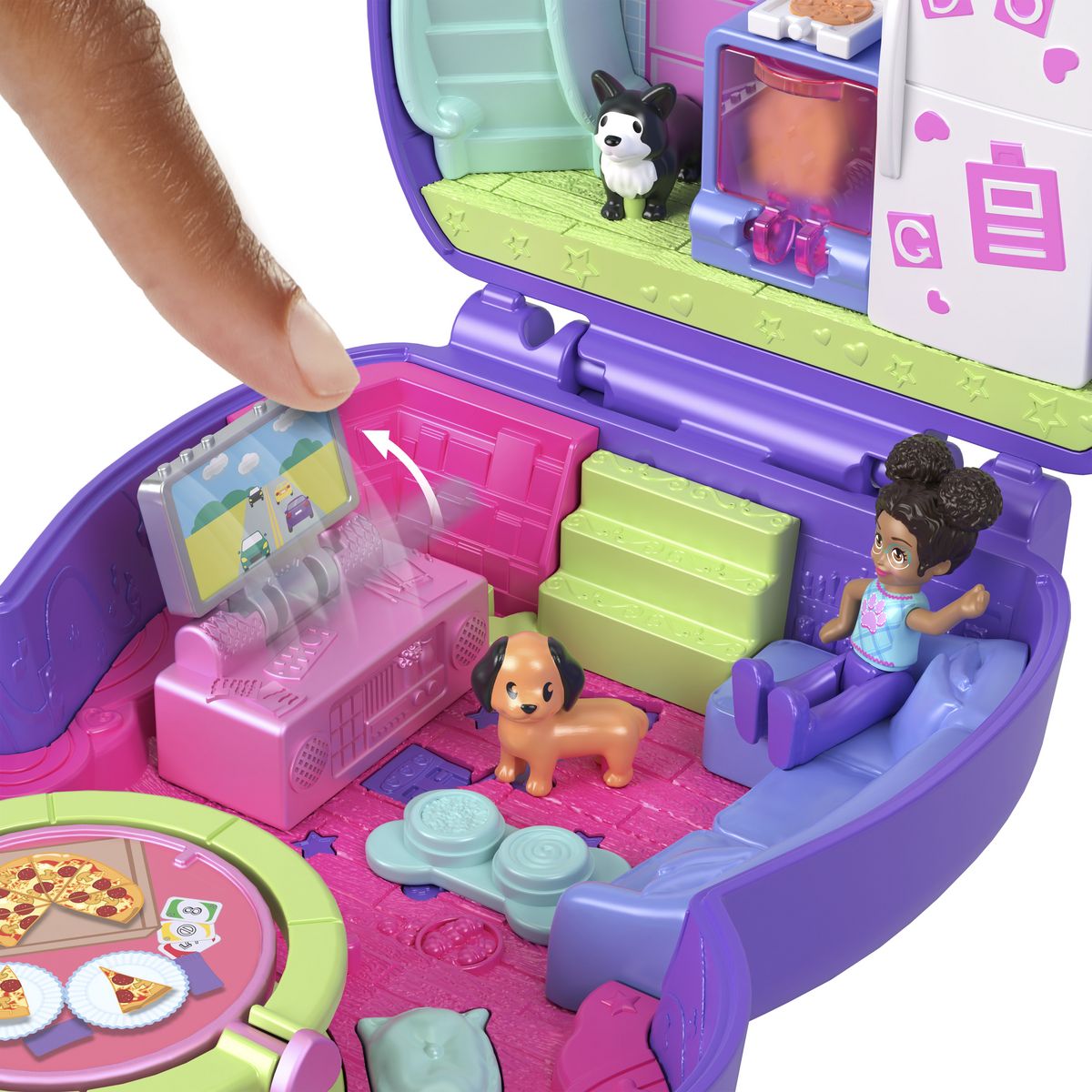 MATTEL Coffret La Soirée Pyjama du Chiot Polly Pocket