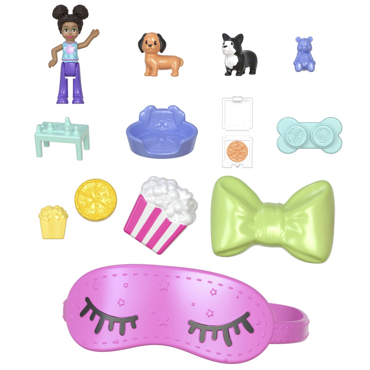 MATTEL Coffret La Soirée Pyjama du Chiot Polly Pocket