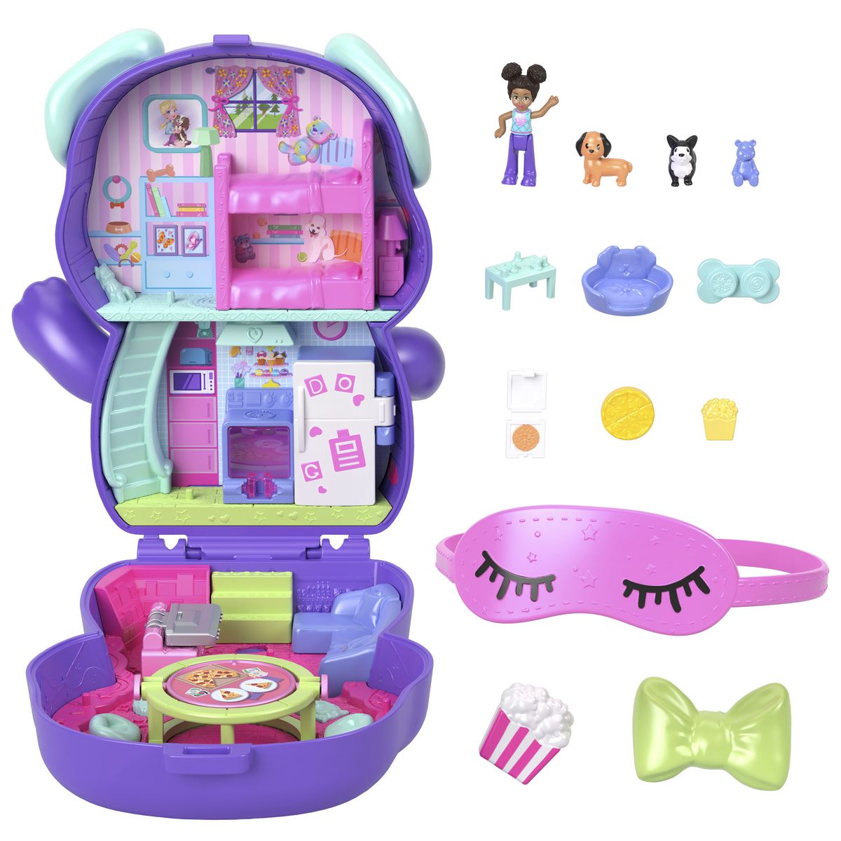 MATTEL Coffret La Soirée Pyjama du Chiot Polly Pocket