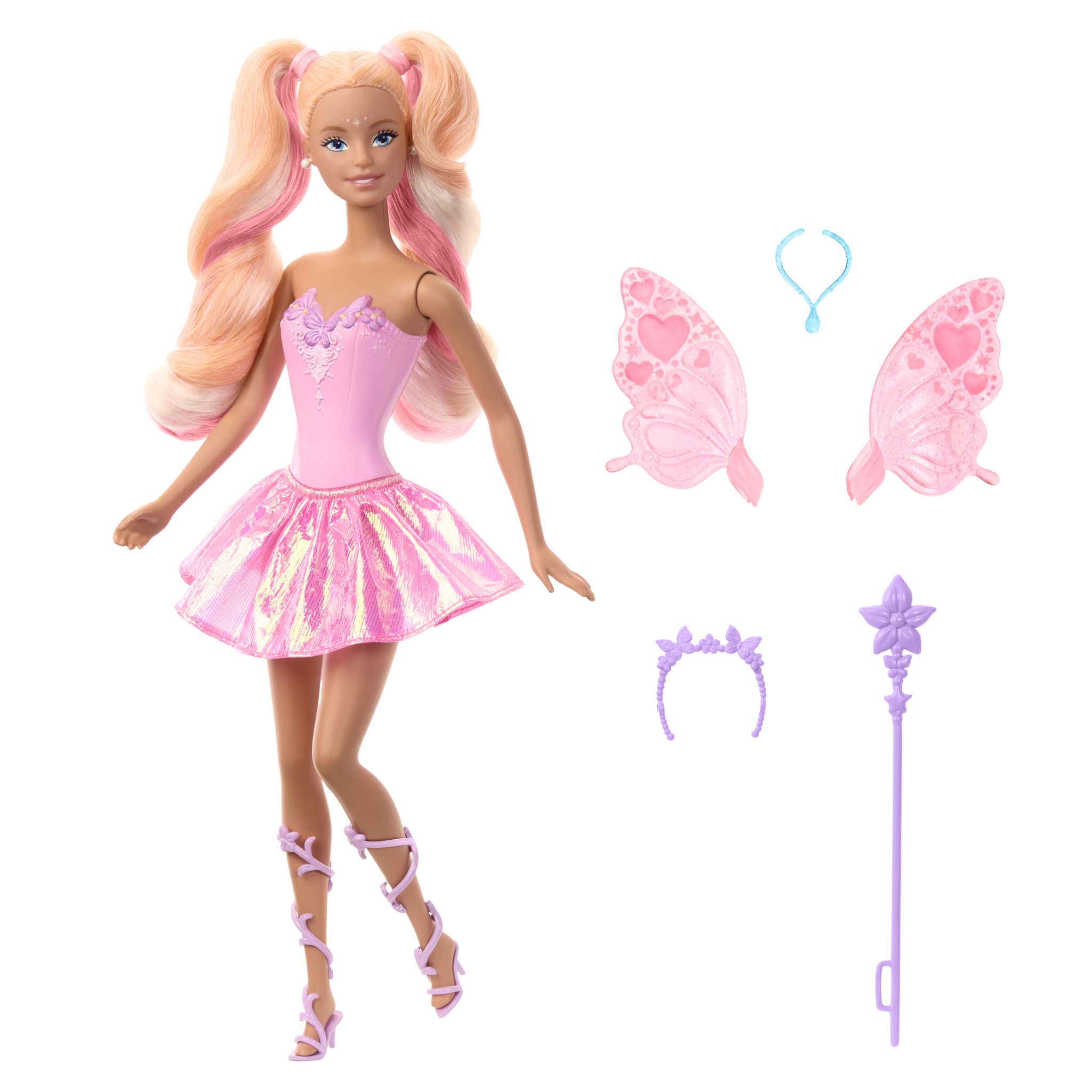 Voir la diapositive 2 : MATTEL Poupée Barbie Fée Couleurs Magiques