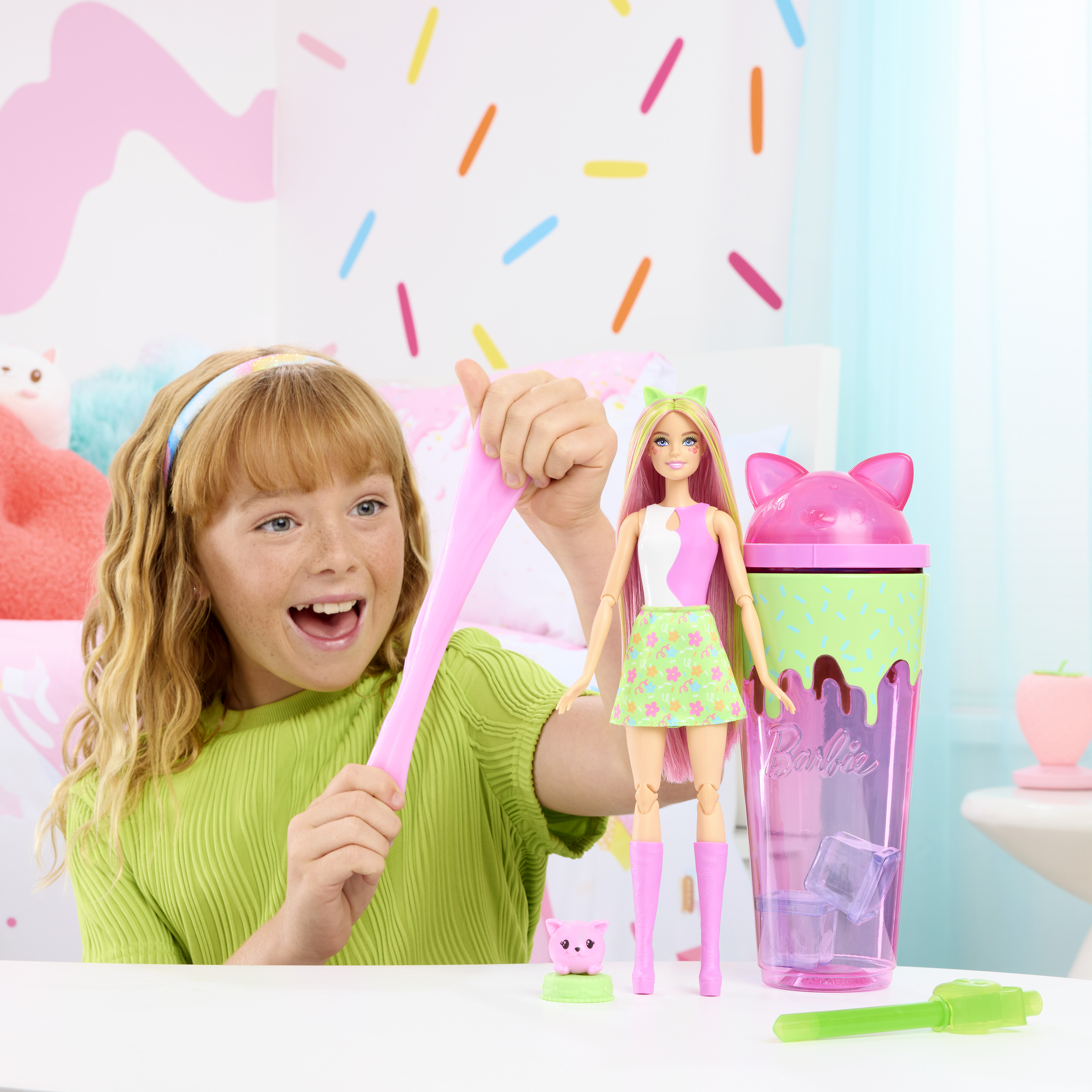 Voir la diapositive 4 : MATTEL Poupée Barbie Pop Reveal - Chaton Rose
