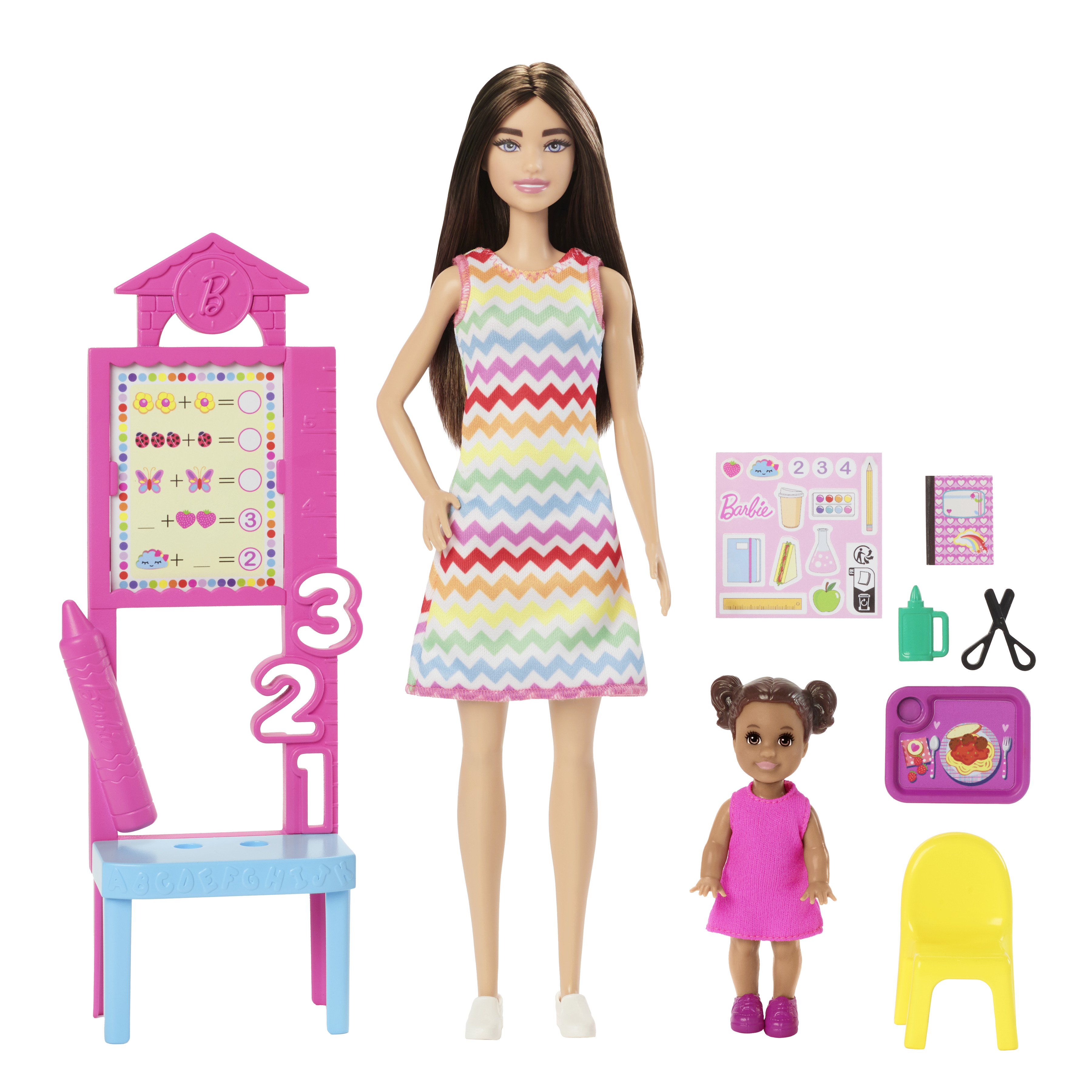 Voir la diapositive 2 : MATTEL Coffret Barbie Maîtresse d'école
