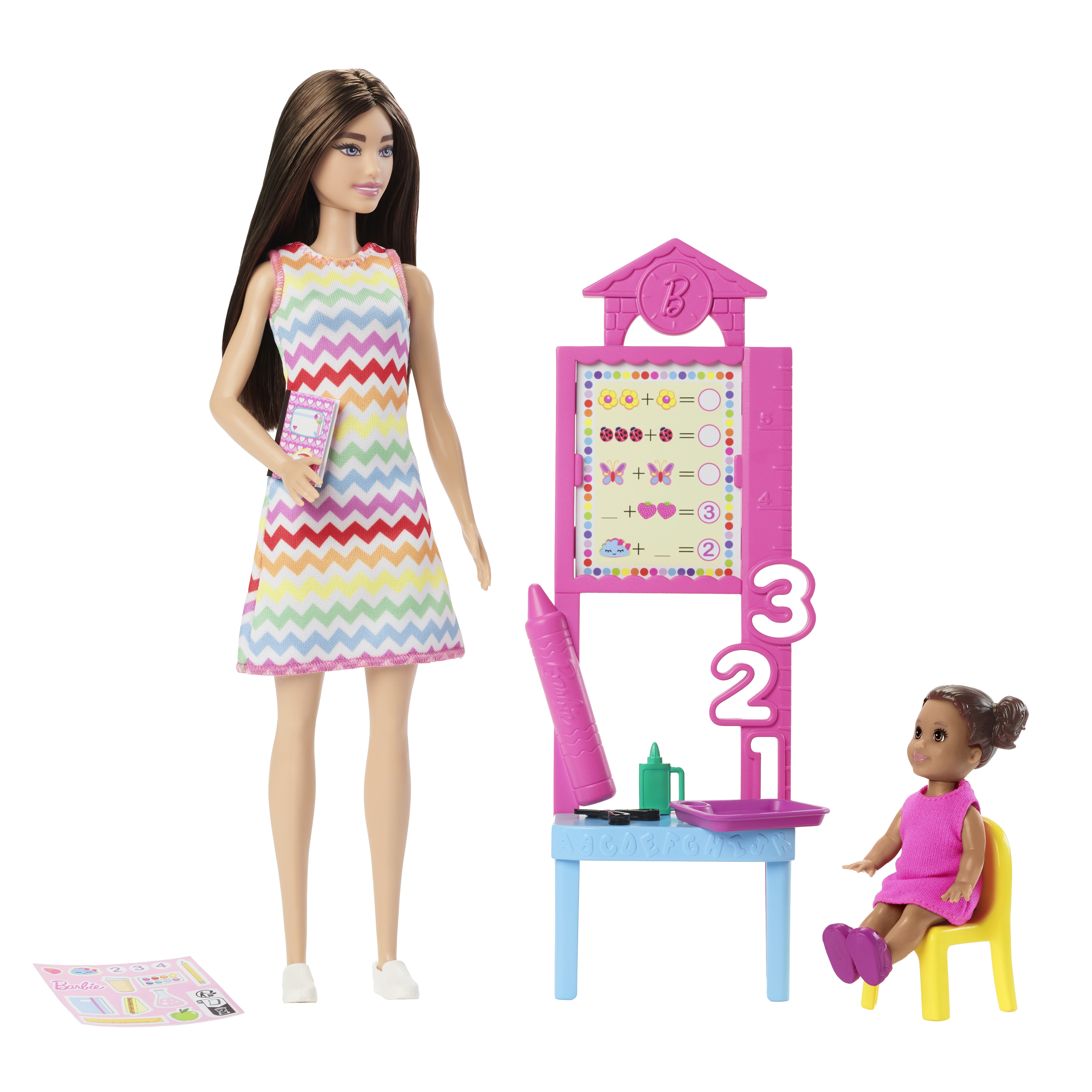 Voir la diapositive 3 : MATTEL Coffret Barbie Maîtresse d'école