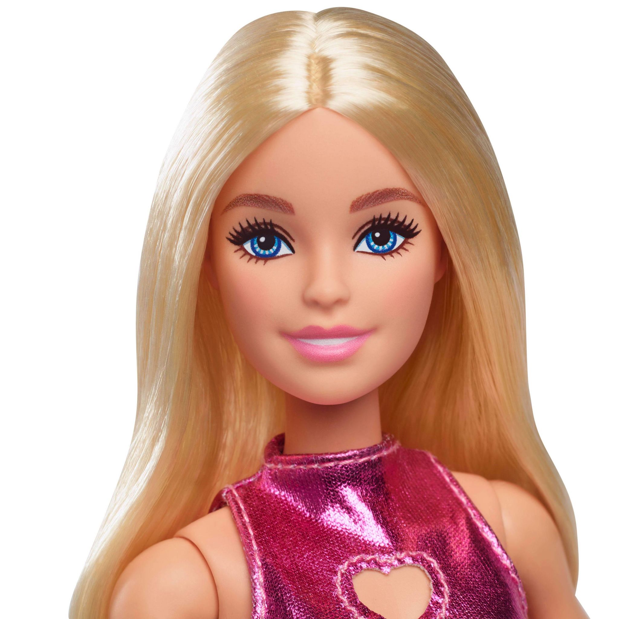 Voir la diapositive 3 : MATTEL Poupée Barbie Fashionista Robe Rose Brillante