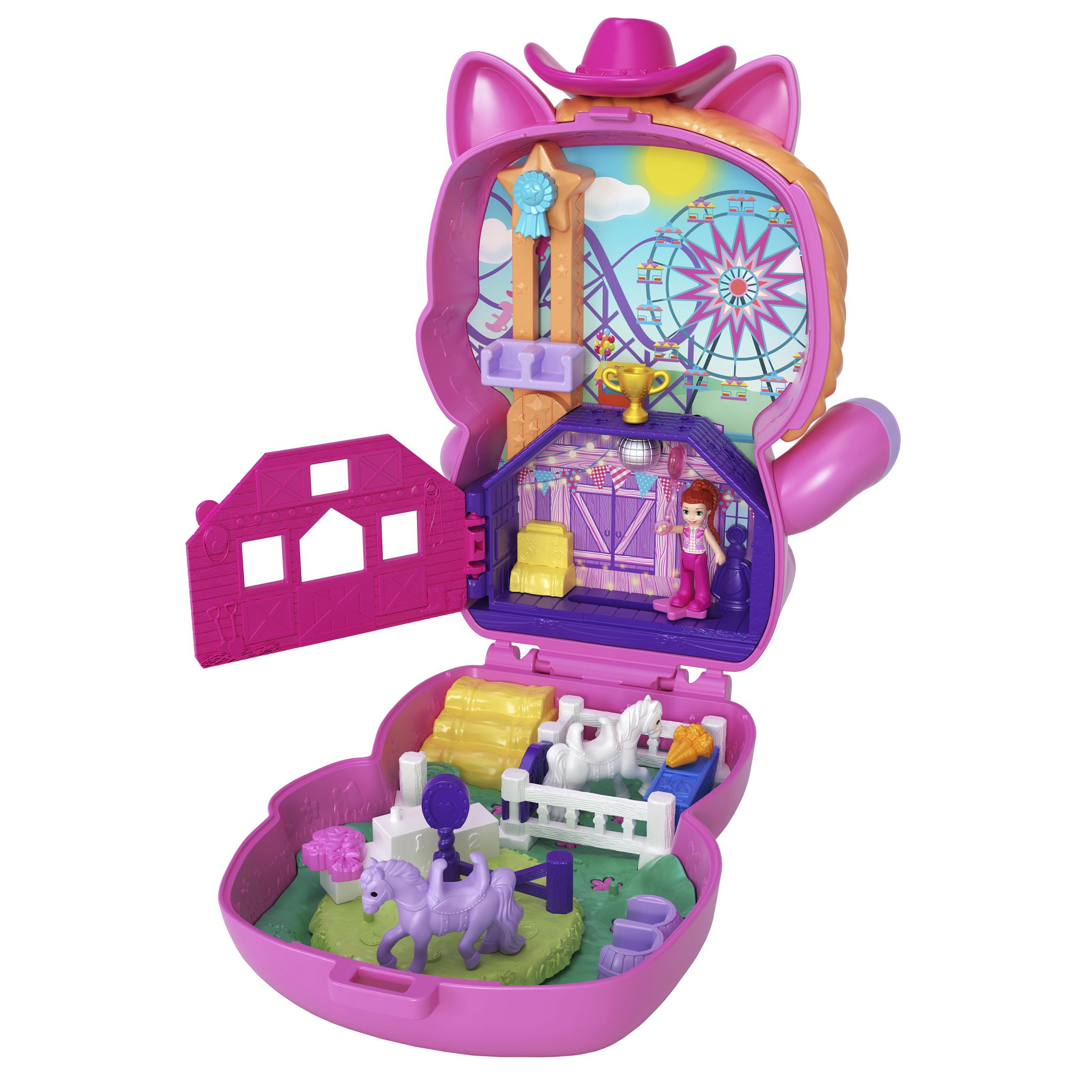 Voir la diapositive 4 : MATTEL Coffret Le Rodéo du Poney Polly Pocket