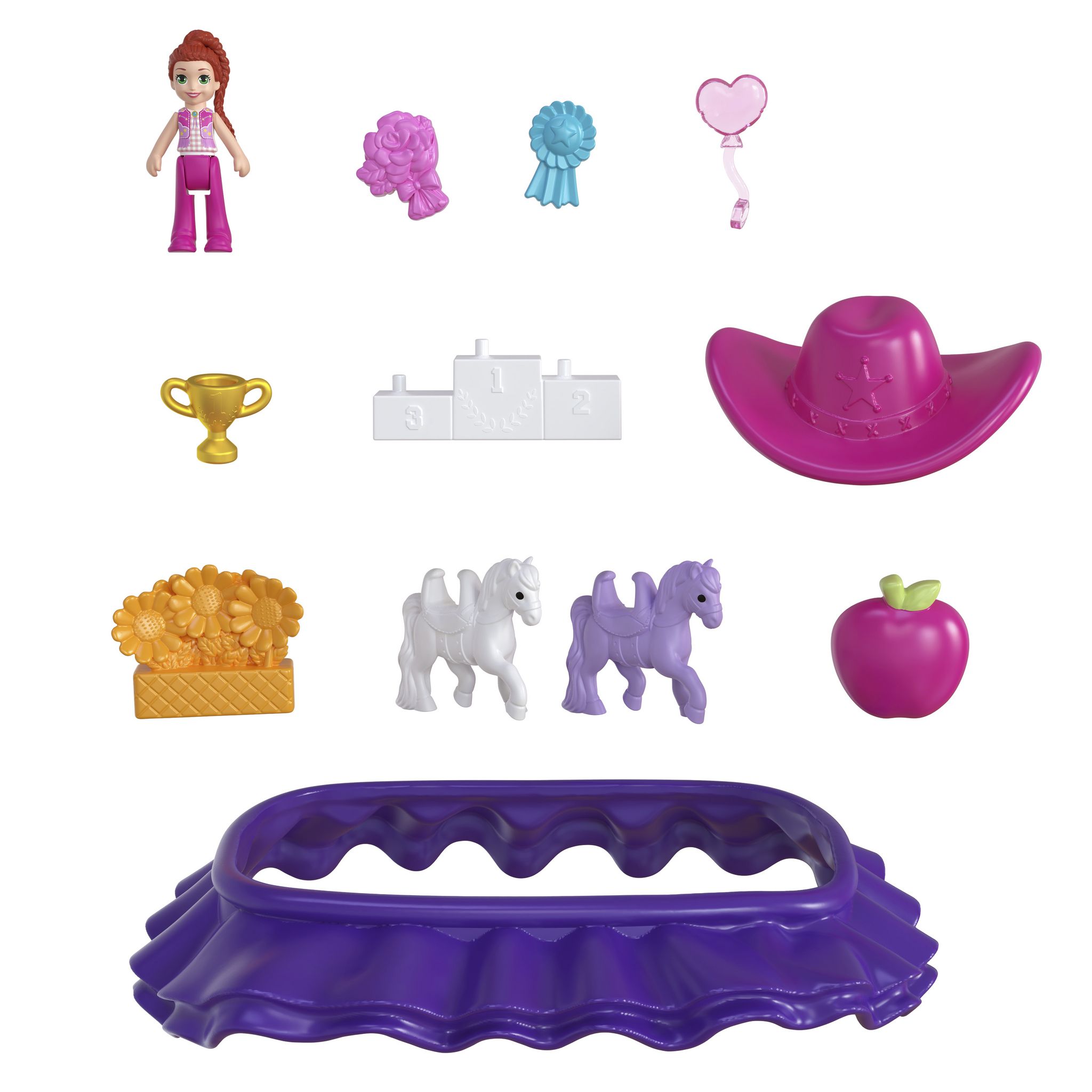 Voir la diapositive 5 : MATTEL Coffret Le Rodéo du Poney Polly Pocket