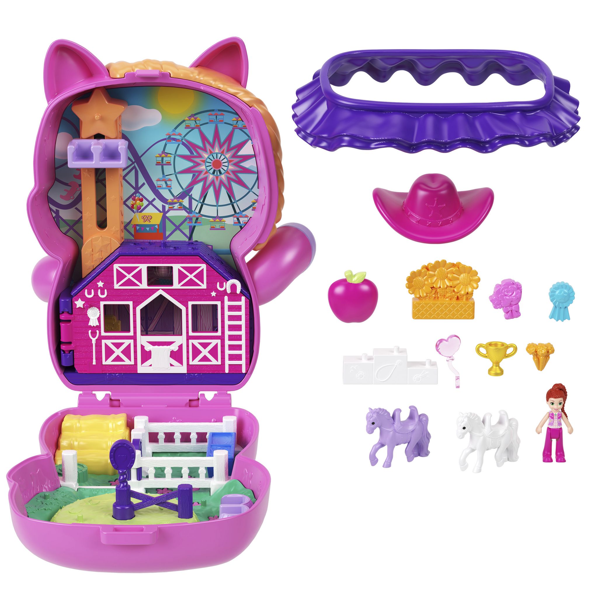 Voir la diapositive 7 : MATTEL Coffret Le Rodéo du Poney Polly Pocket