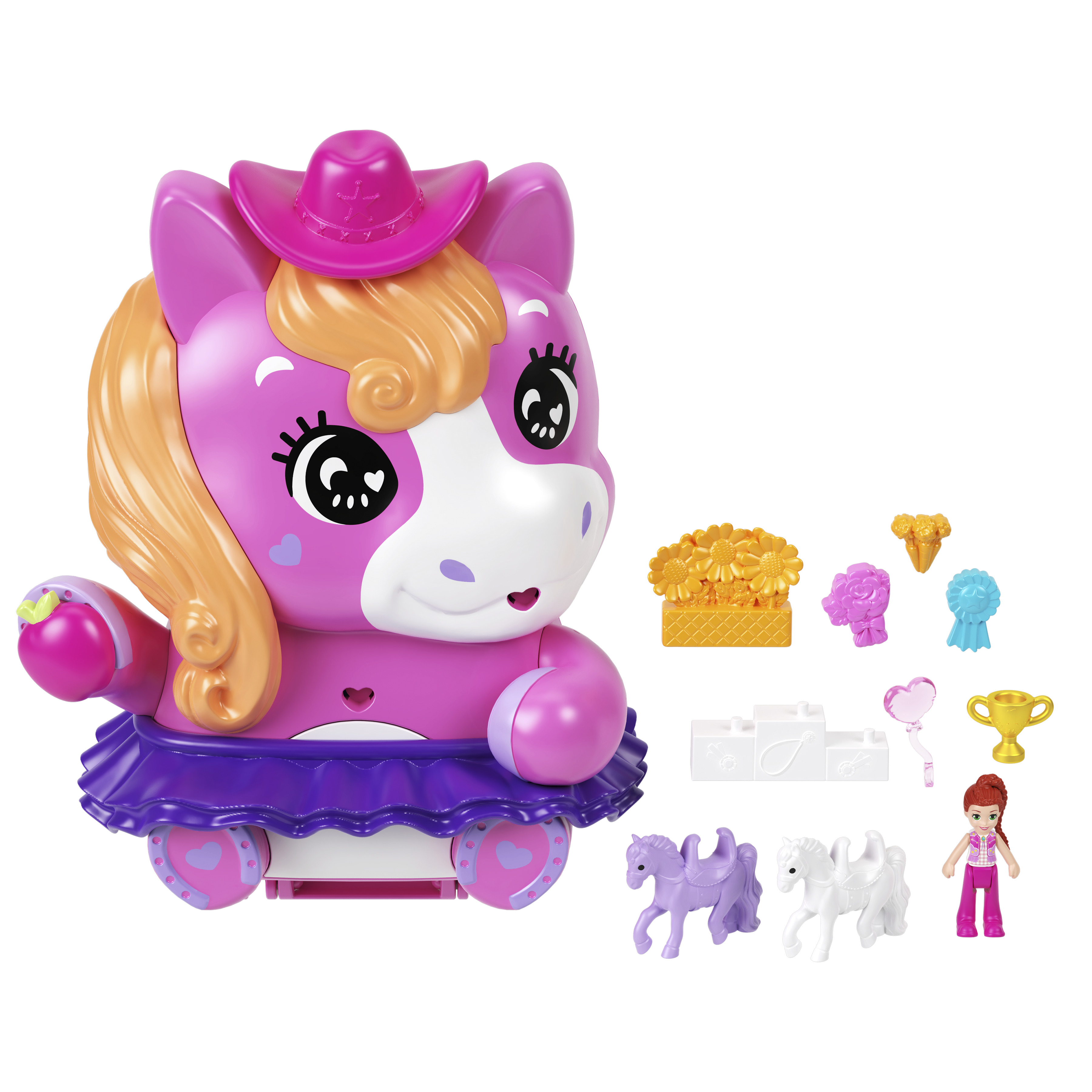 Voir la diapositive 8 : MATTEL Coffret Le Rodéo du Poney Polly Pocket