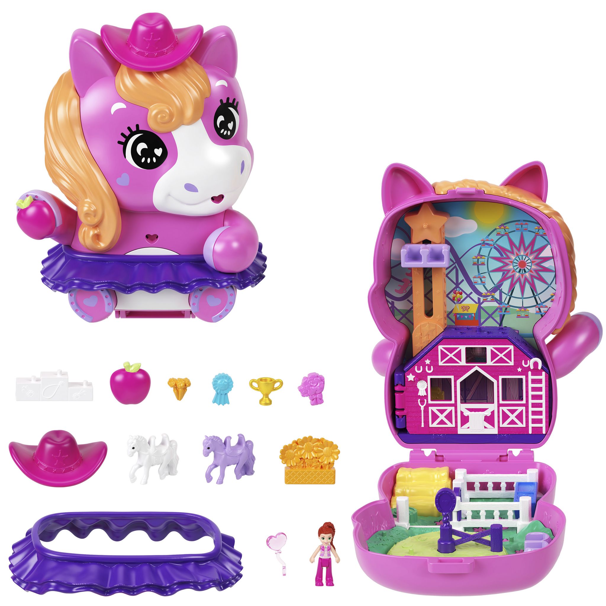 Voir la diapositive 9 : MATTEL Coffret Le Rodéo du Poney Polly Pocket