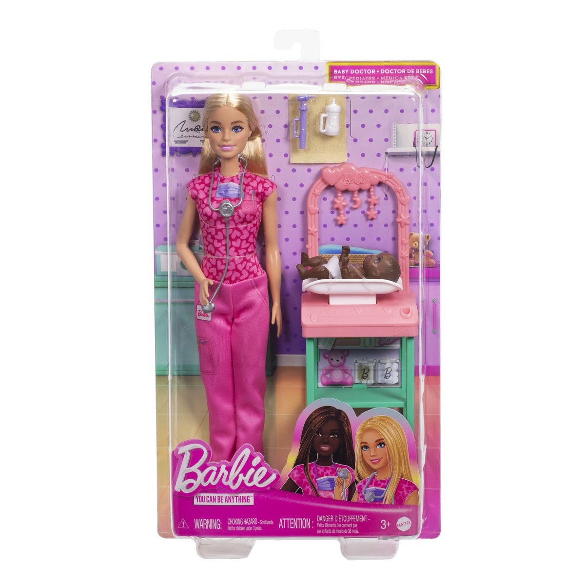 MATTEL Poupée Barbie Pédiatre et accessoires