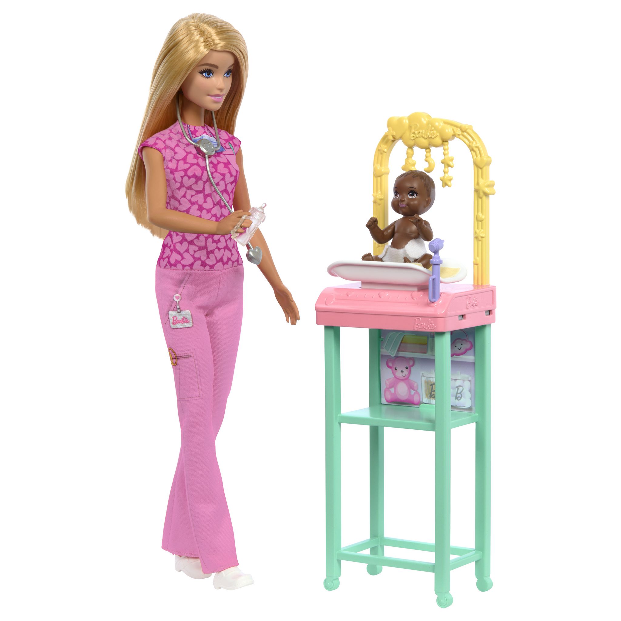 Voir la diapositive 3 : MATTEL Poupée Barbie Pédiatre et accessoires