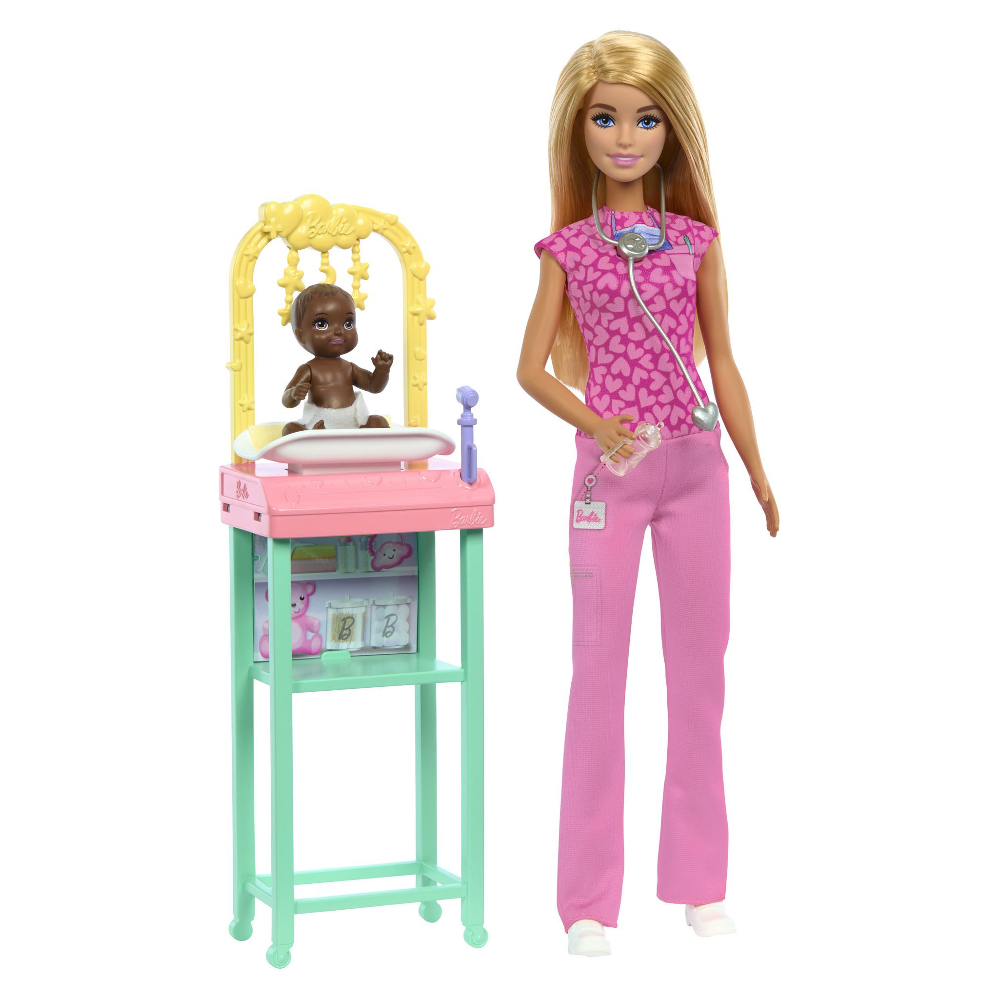 Voir la diapositive 4 : MATTEL Poupée Barbie Pédiatre et accessoires
