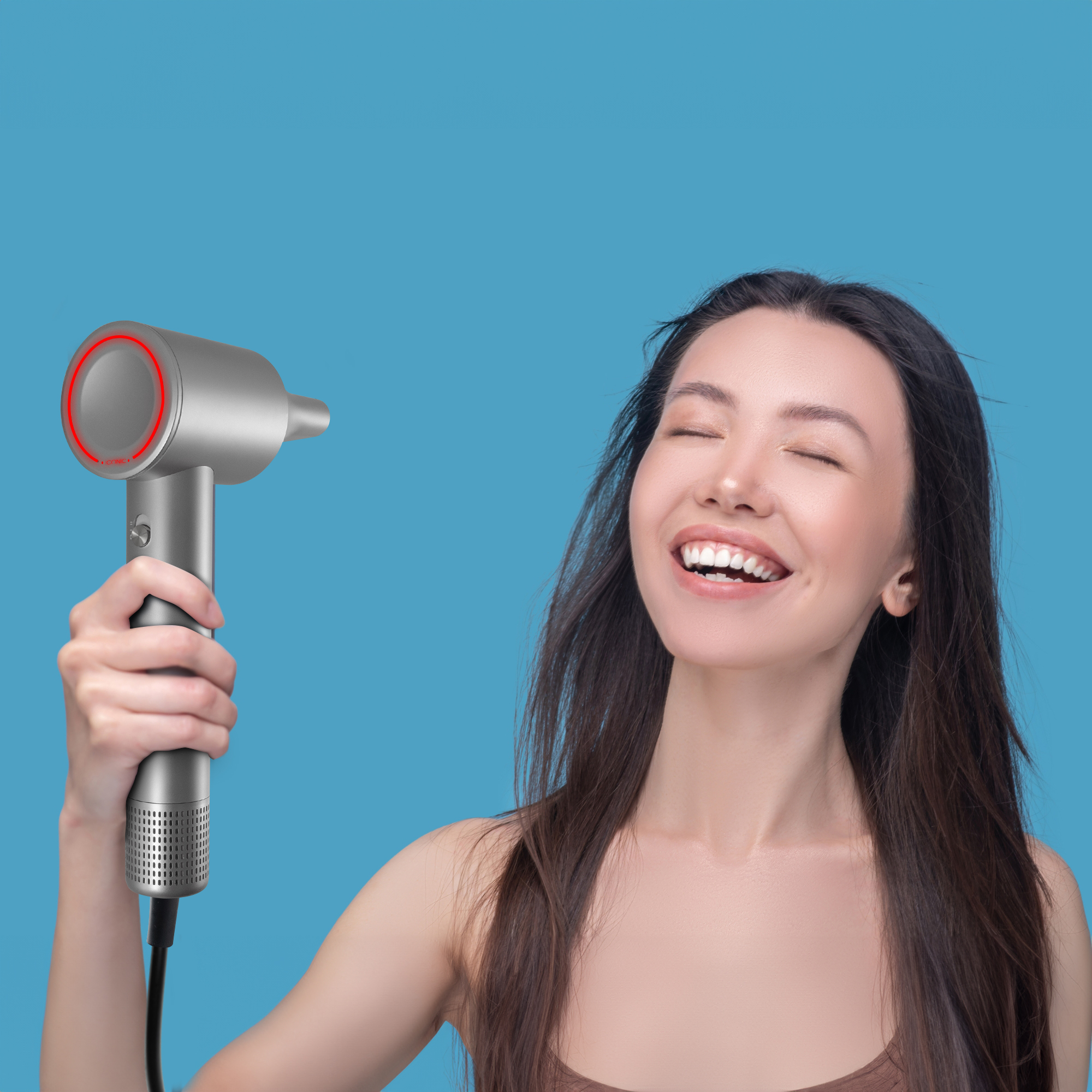 Voir la diapositive 3 : ICONIC Sèche cheveux AIRPERFORM - Gris