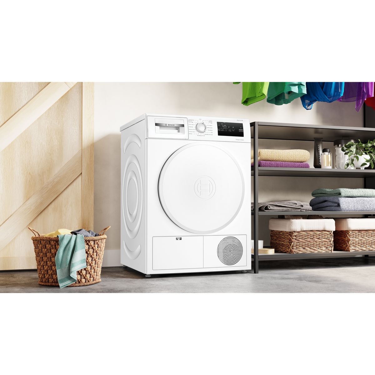 BOSCH Sèche linge porte pleine WTH8300DFR, 8 kg, Pompe à chaleur, A++