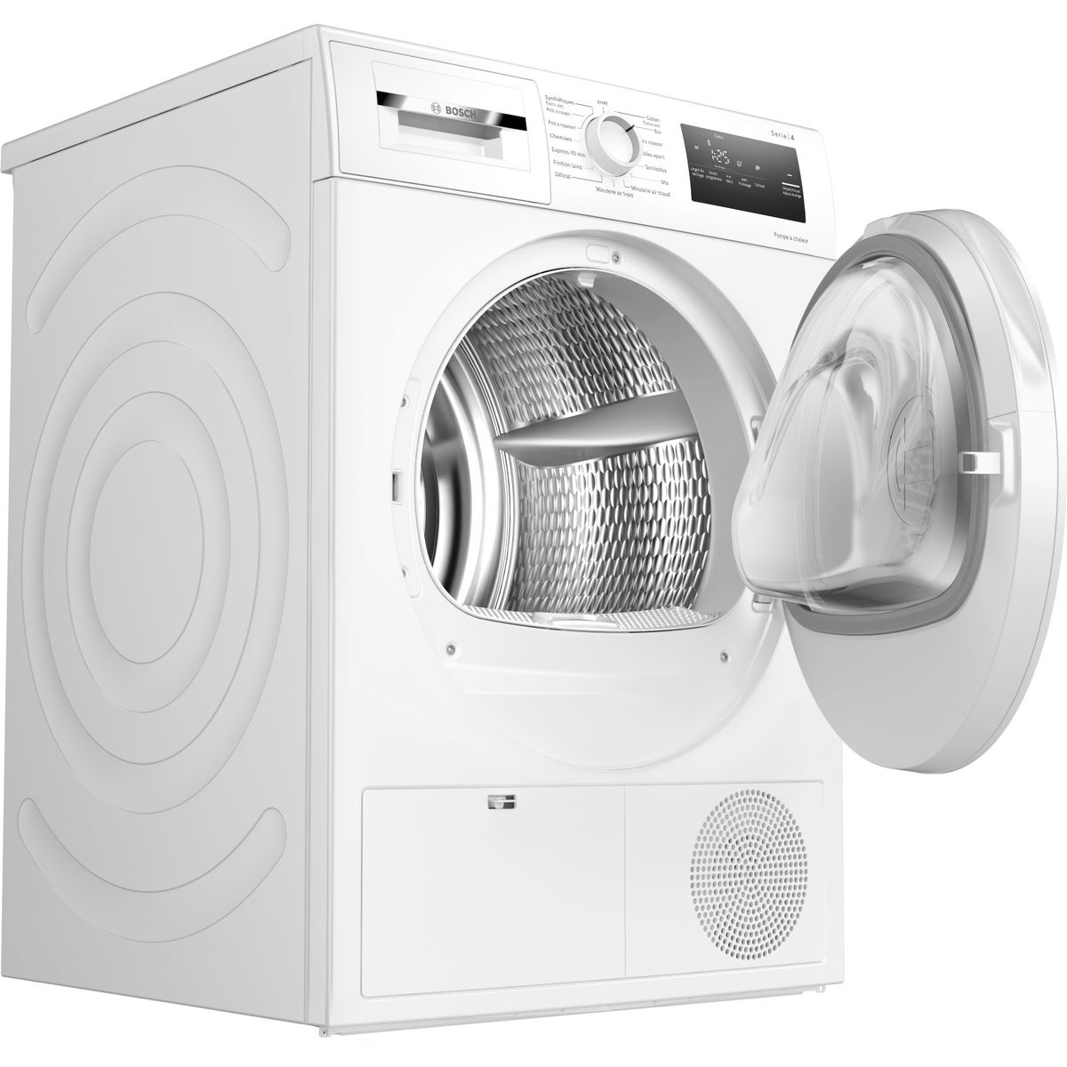 BOSCH Sèche linge porte pleine WTH8300DFR, 8 kg, Pompe à chaleur, A++