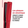 Voir la diapositive 3 : REVLON Set lisseur + brosse RVST2176GPE - Rouge