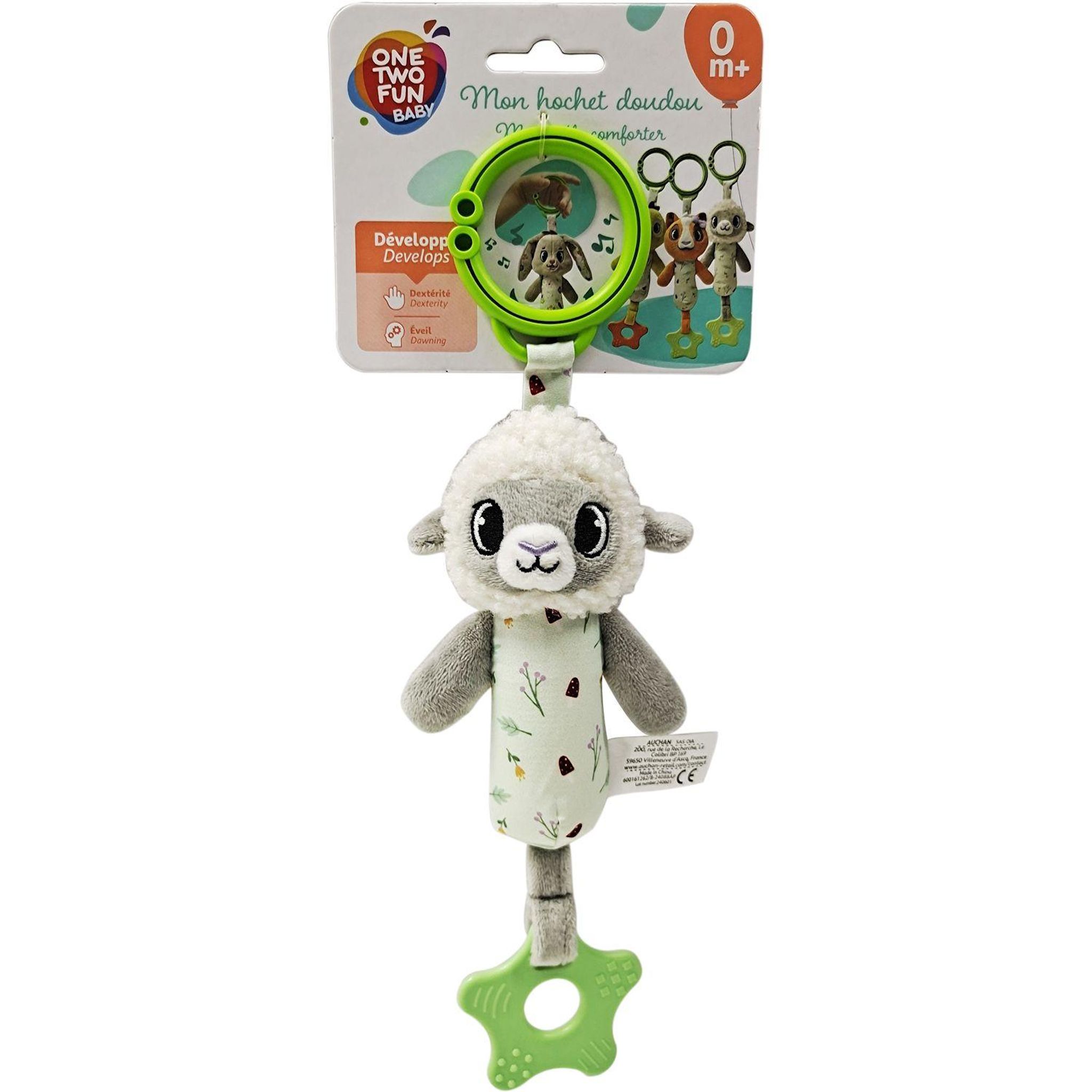 Voir la diapositive 3 : ONE TWO FUN Anneau de dentition peluche