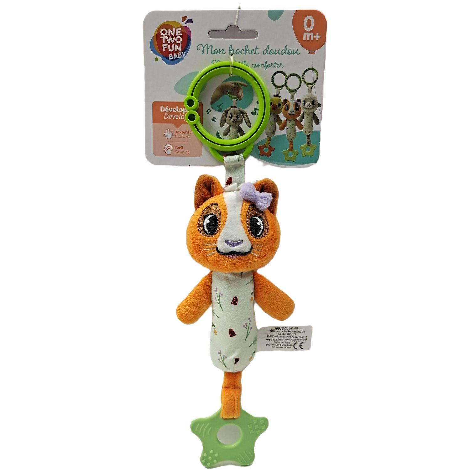Voir la diapositive 4 : ONE TWO FUN Anneau de dentition peluche