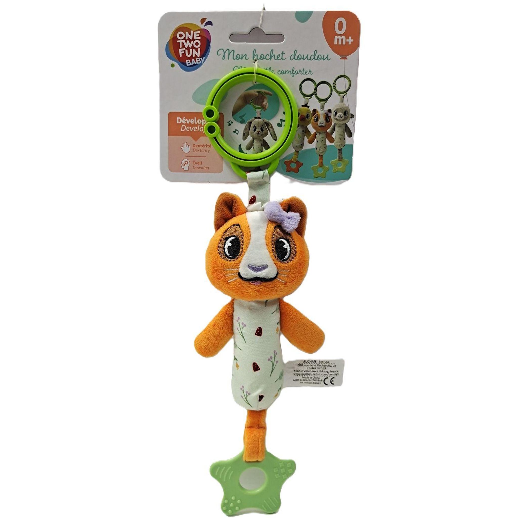 Voir la diapositive 4 : ONE TWO FUN Anneau de dentition peluche