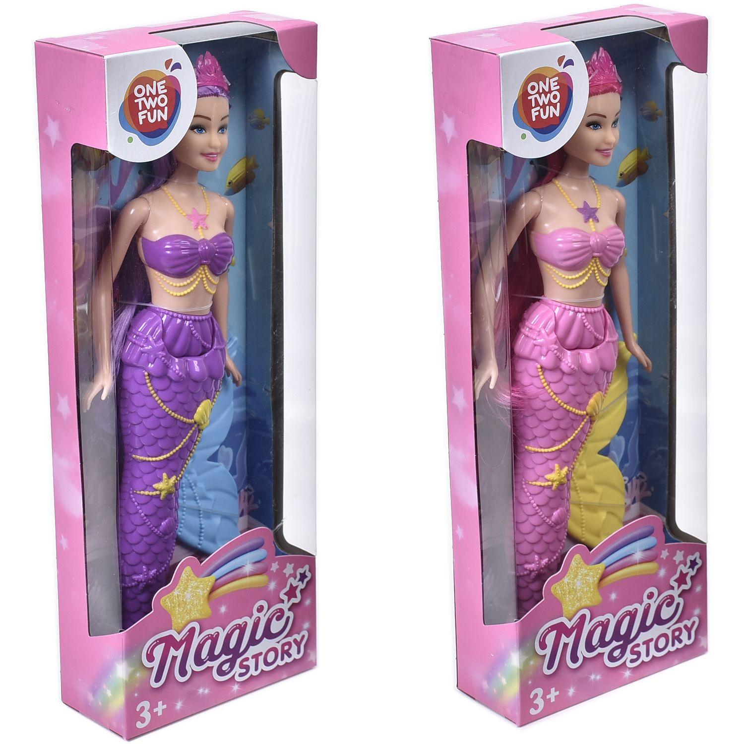 Voir la diapositive 2 : ONE TWO FUN Poupée Ma jolie sirène Magic Story 29 cm