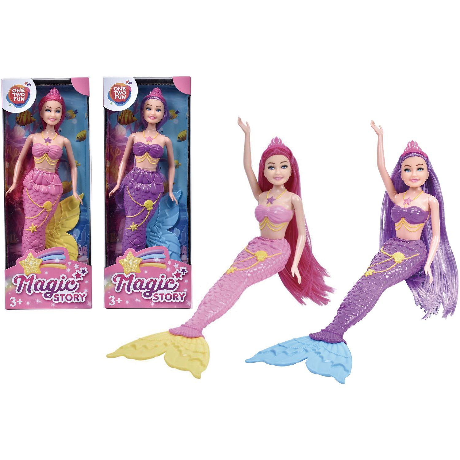 Voir la diapositive 3 : ONE TWO FUN Poupée Ma jolie sirène Magic Story 29 cm