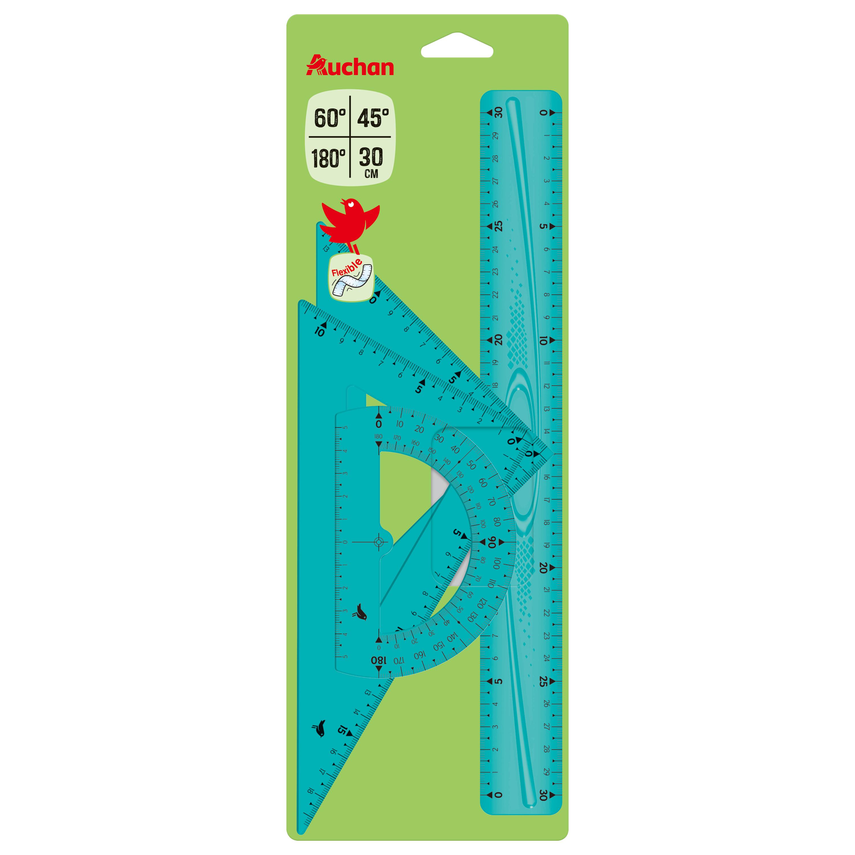 AUCHAN Kit de Traçage Flexible 4 pièces