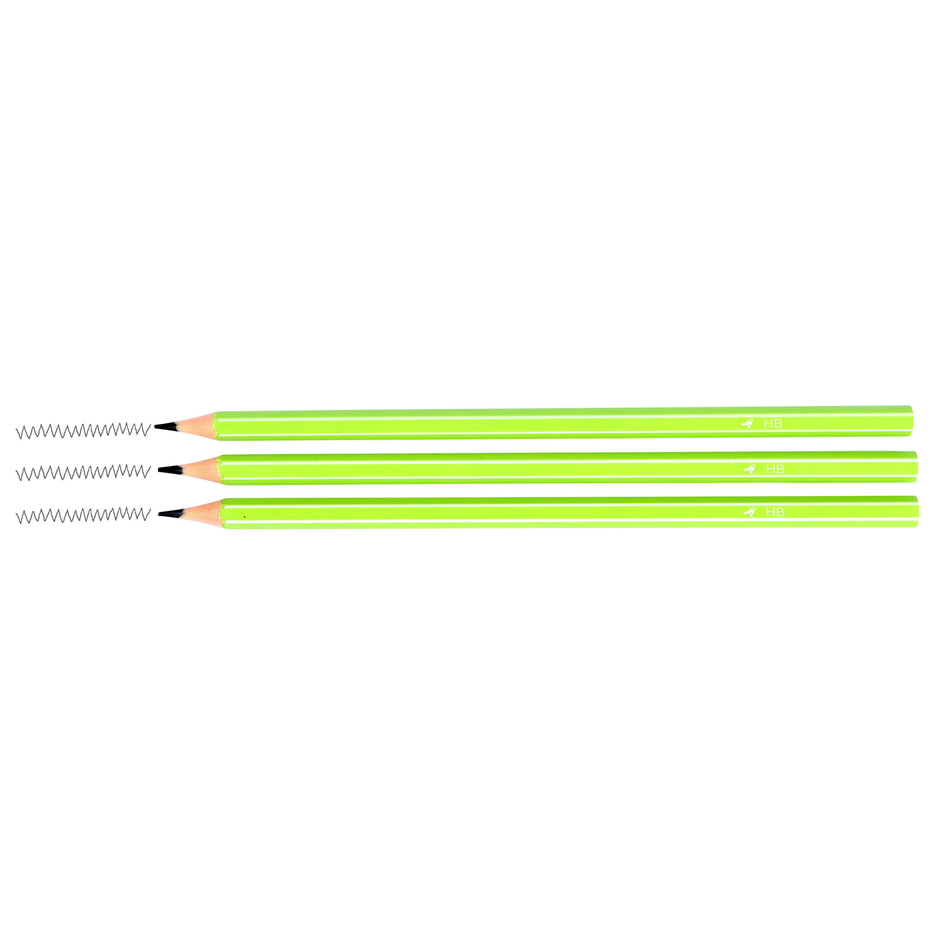 Voir la diapositive 3 : AUCHAN Lot de 3 Crayons Graphites HB - Plastique