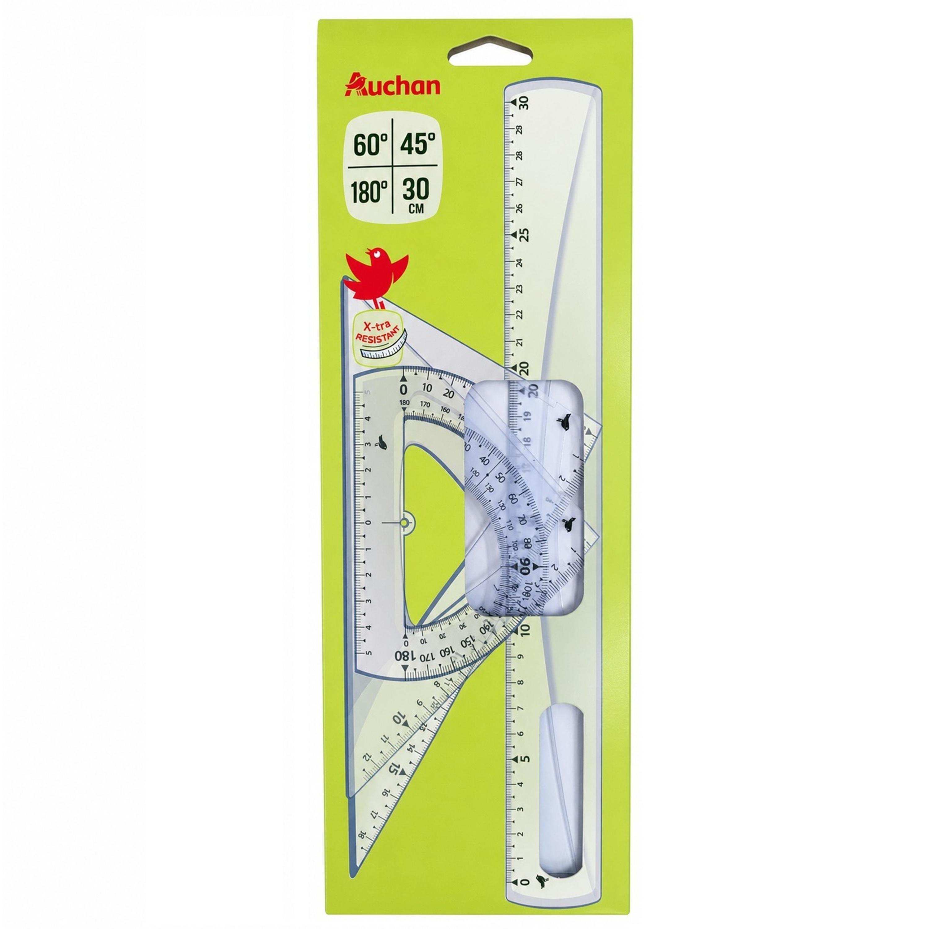 AUCHAN Kit de Traçage Incassable 4 pièces