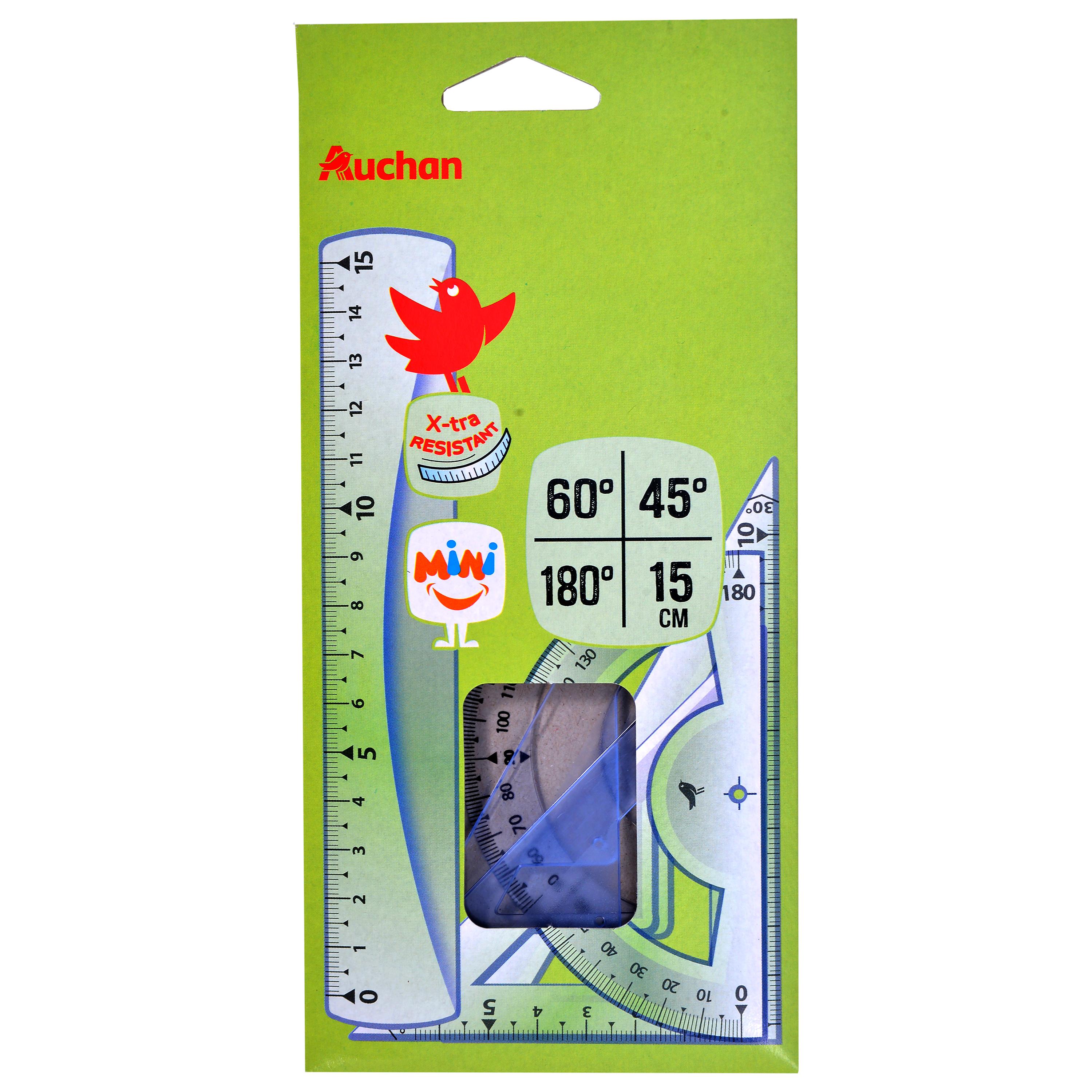 AUCHAN Kit de Traçage Mini Incassable 4 pièces