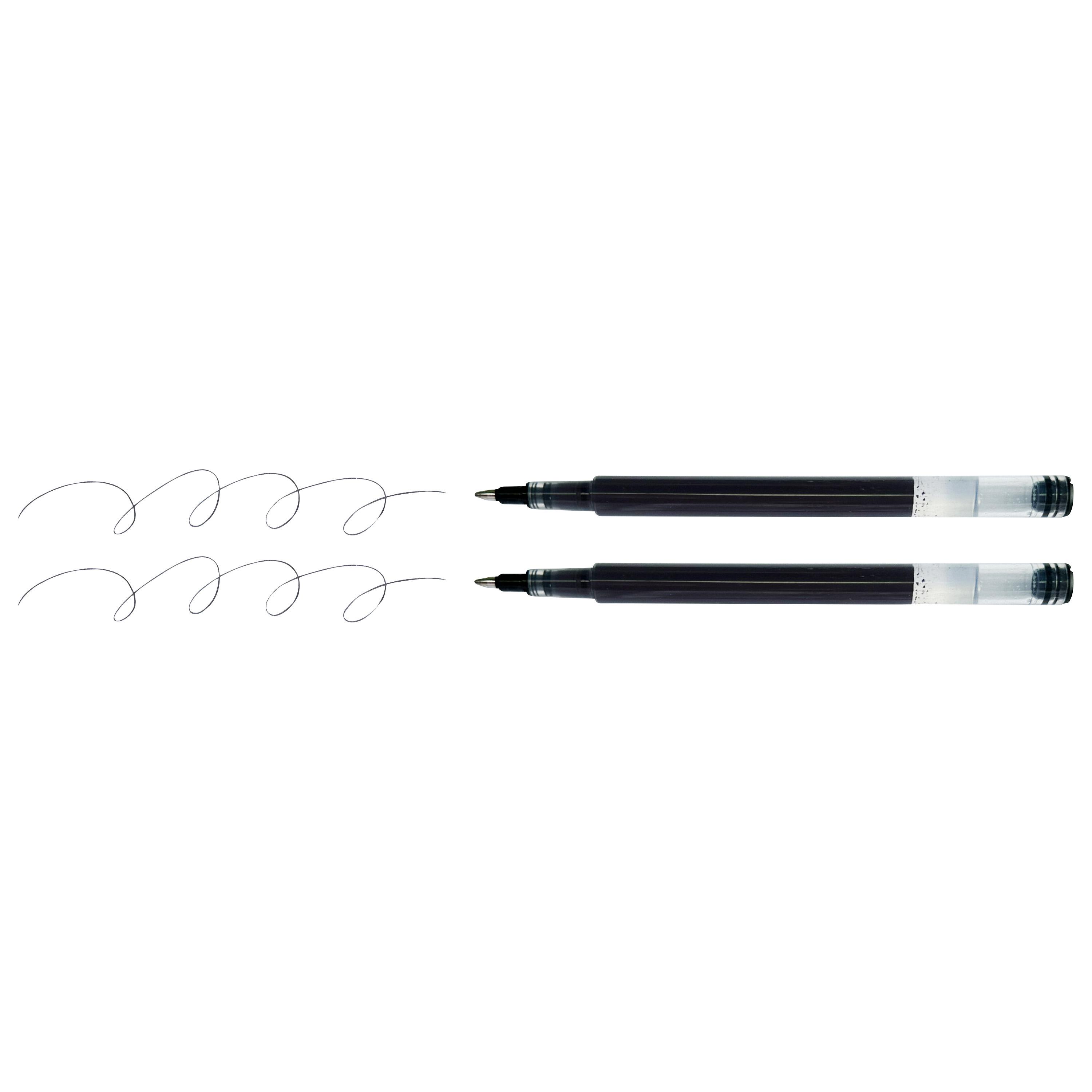 Voir la diapositive 3 : AUCHAN Recharges x 2 pour Roller Gel Effaçable - Noir