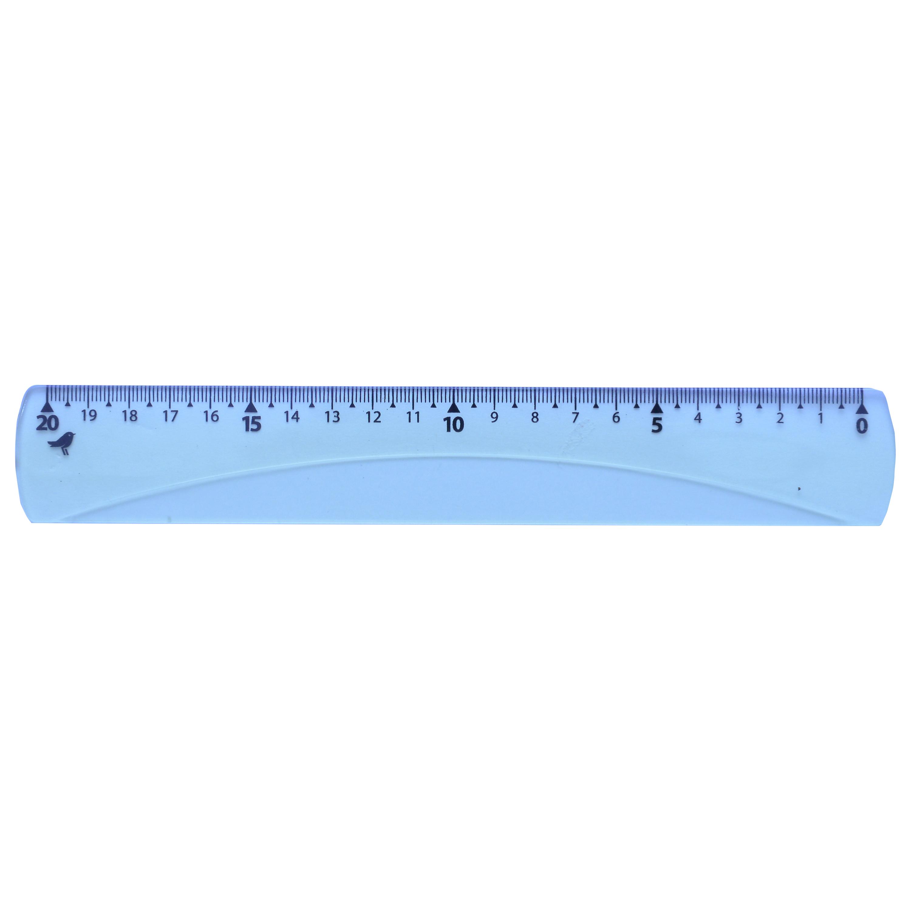 Voir la diapositive 2 : AUCHAN Règle Plate gaucher 20cm incassable