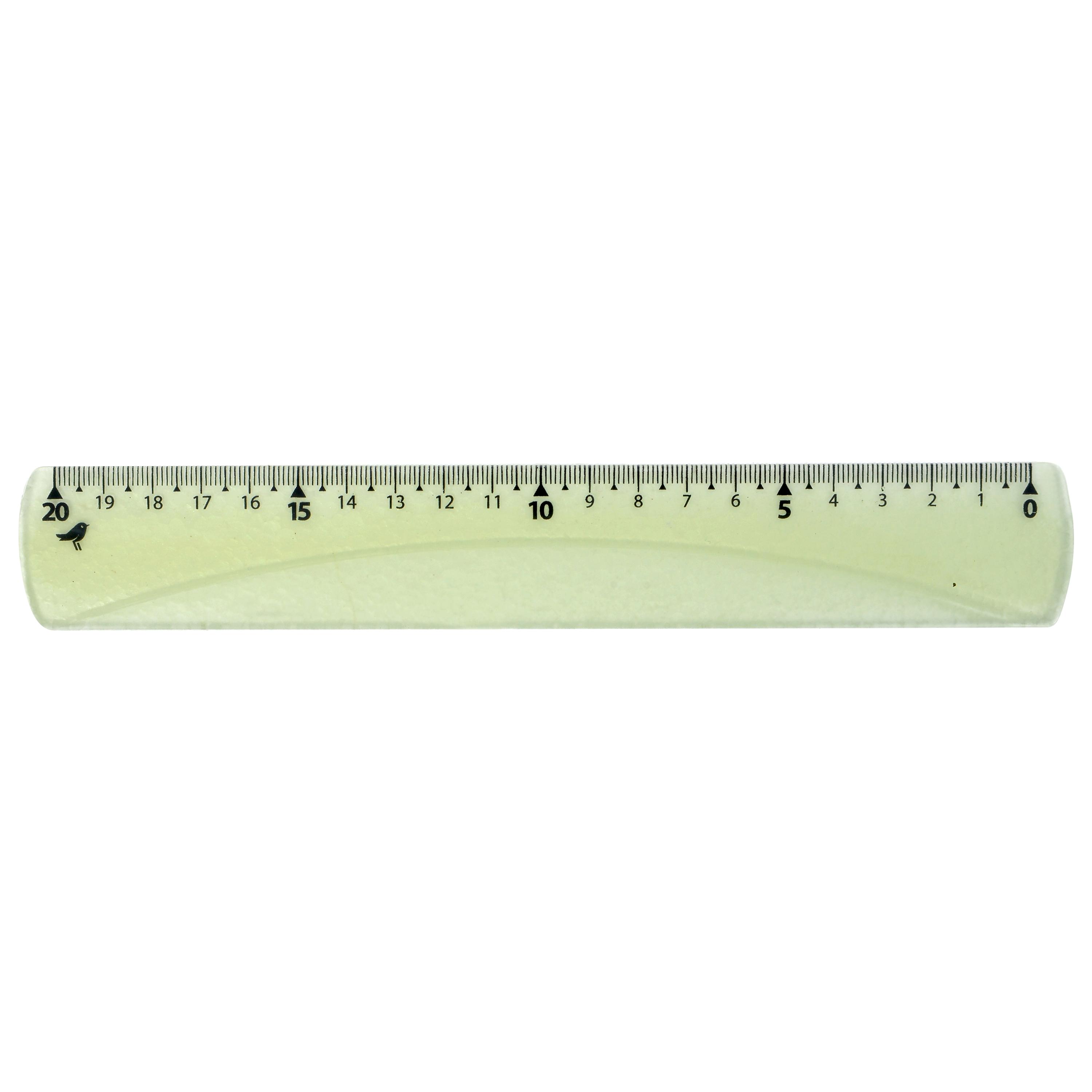 Voir la diapositive 3 : AUCHAN Règle Plate gaucher 20cm incassable