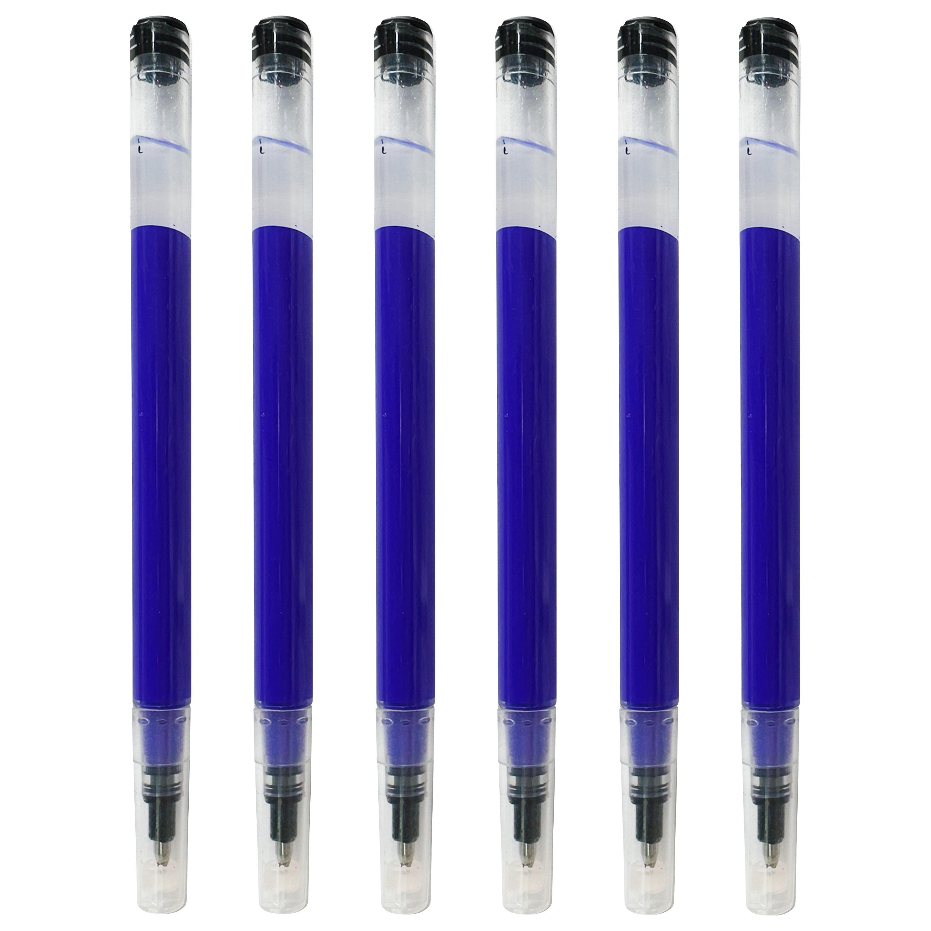 Voir la diapositive 2 : AUCHAN Recharges x6 pour Roller Gel effaçables - Bleu