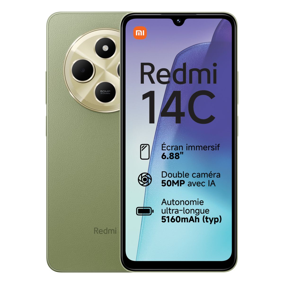 XIAOMI Redmi 14C 4G 128 Go - Vert