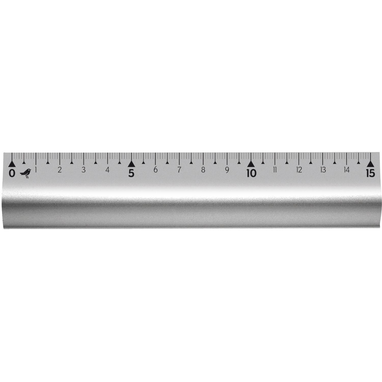 Voir la diapositive 2 : AUCHAN Règle Plate 15cm Aluminium
